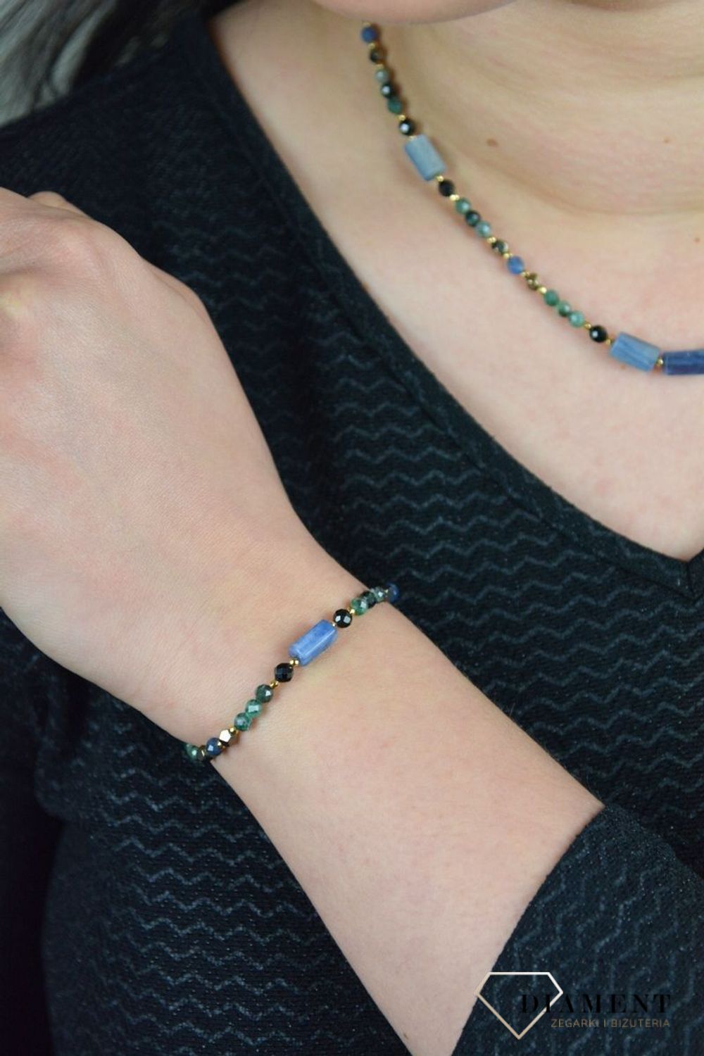 Bransoletka damska szmaragd,turmalin,kyanit DIA-BRA-4888-925.jpg