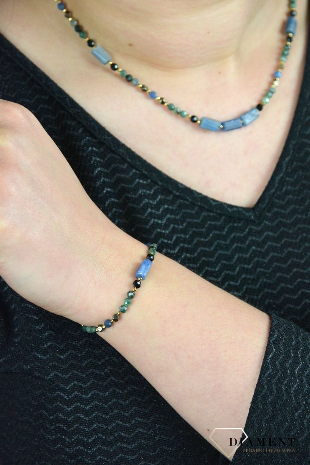Bransoletka damska szmaragd,turmalin,kyanit DIA-BRA-4888-925.jpg