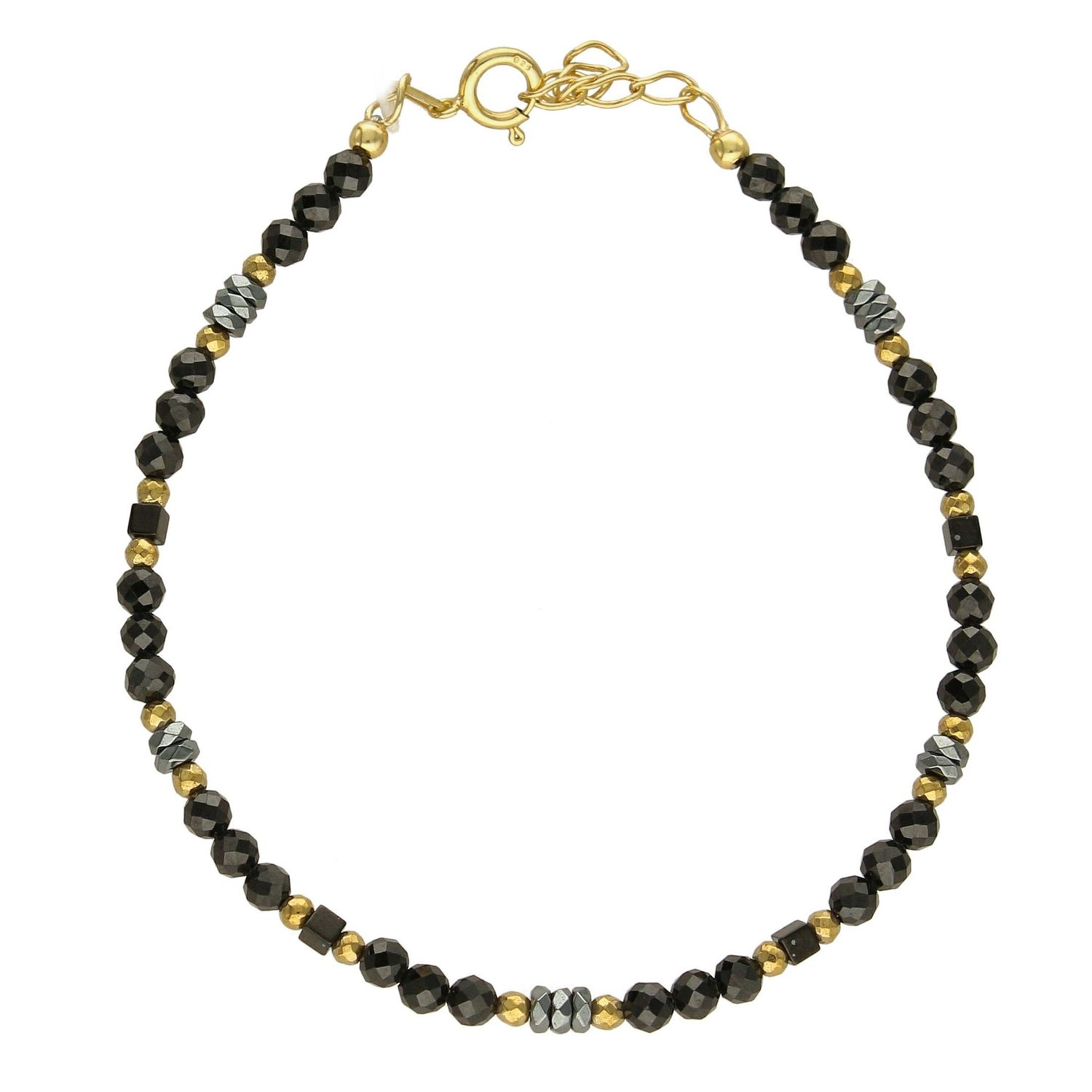 Bransoletka damska kamienie naturalne turmalin, hematyt DIA-BRA-4902-925 (1).jpg