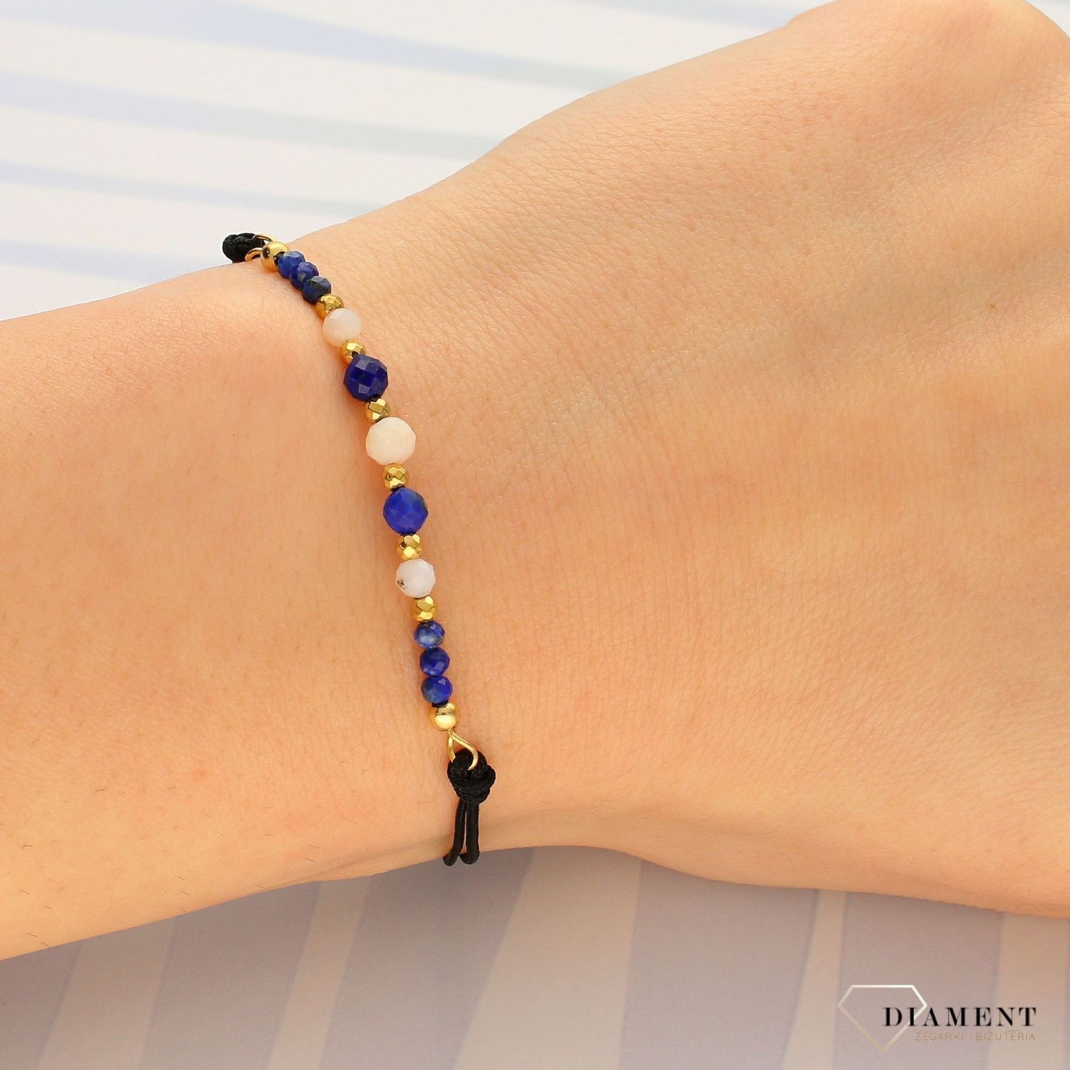 Bransoletka na sznureczku opal, lapis DIA-BRA-4906-925 (1).jpg