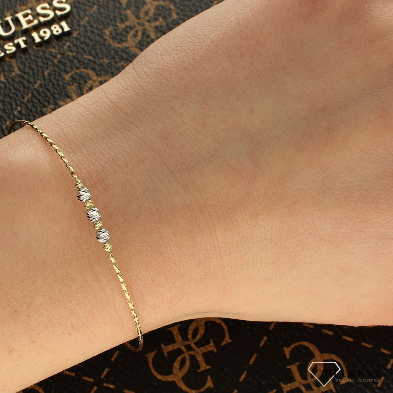 Bransoletka złota 585 z kuleczkami DIA-BRA-5335-585 (1).jpg