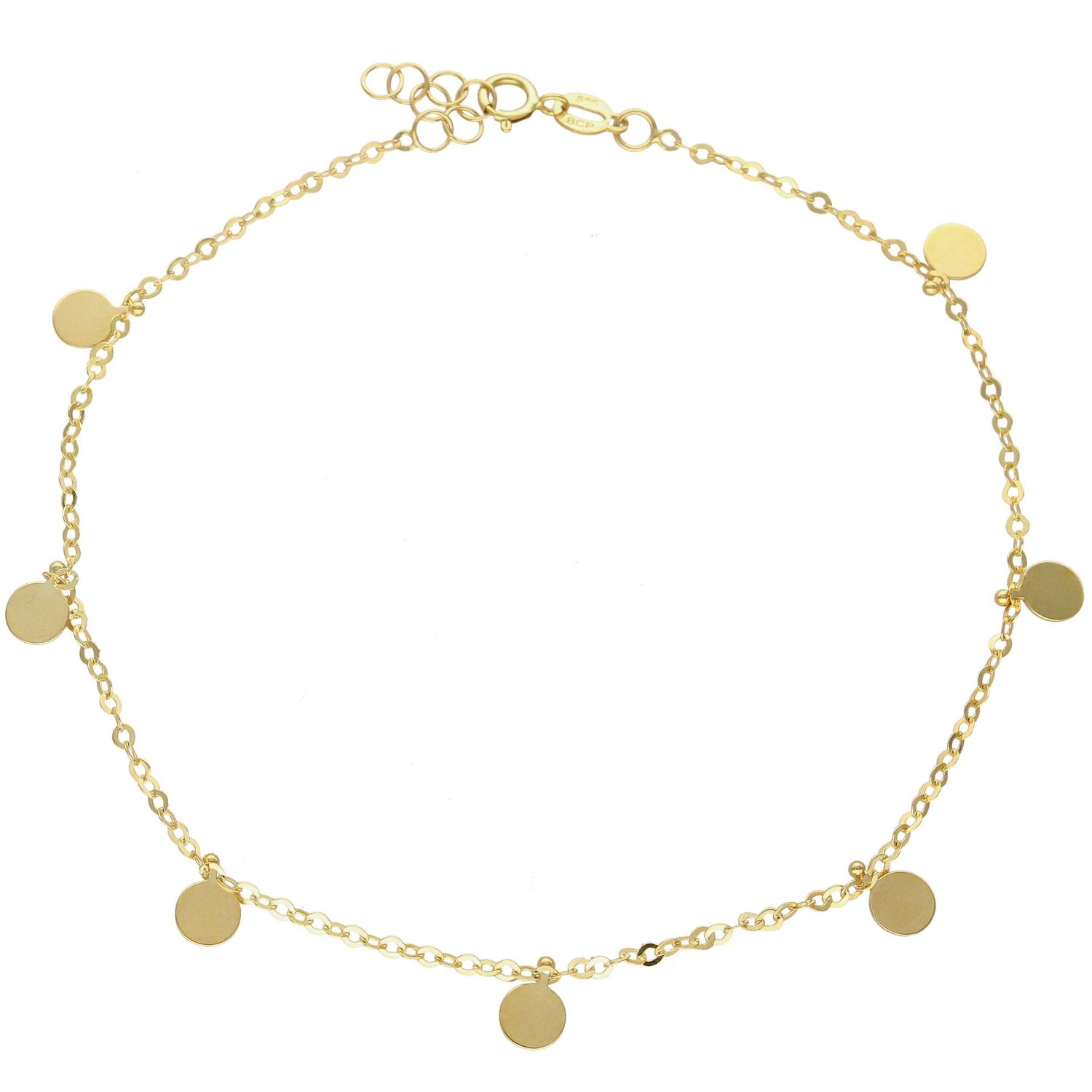 Złota bransoletka 585 z kółeczkami DIA-BRA-5366-585.jpg