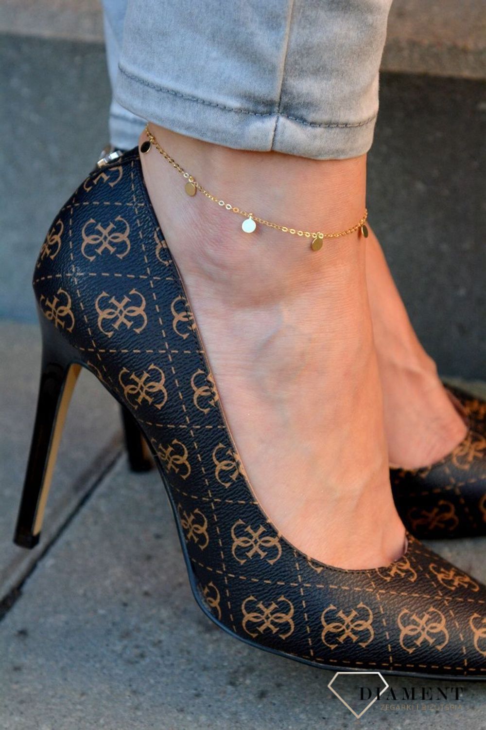 Złota bransoletka 585 z kółeczkami DIA-BRA-5366-585.jpg