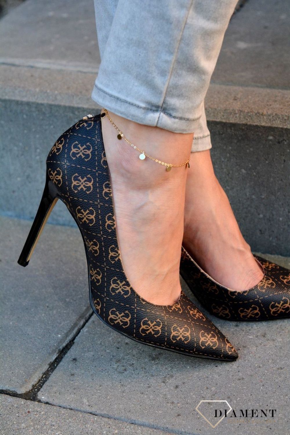 Złota bransoletka 585 z kółeczkami DIA-BRA-5366-585.jpg