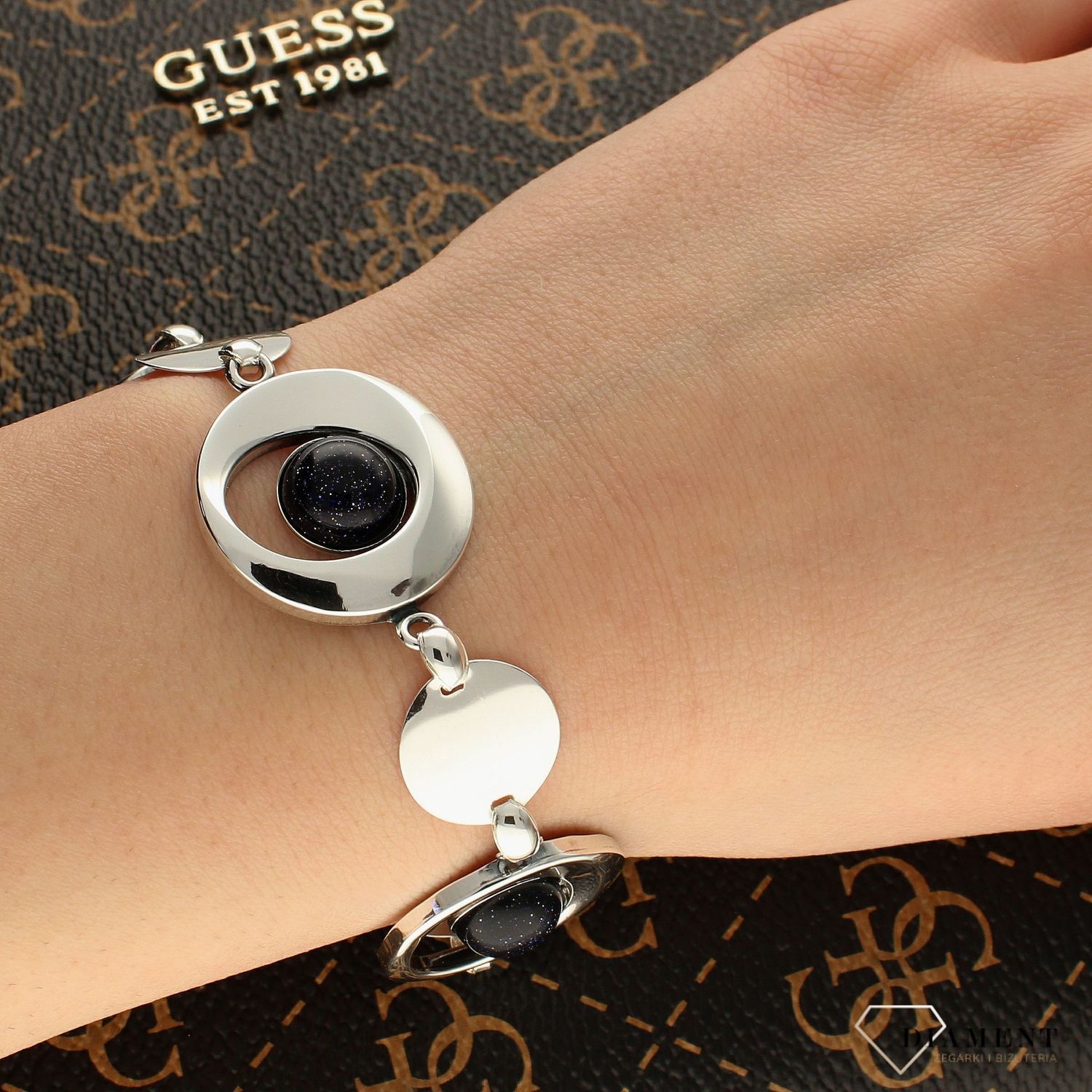 Srebrna bransoletka okrągłe ogniwka Noc Kairu DIA-BRA-5494-925 (1).jpg