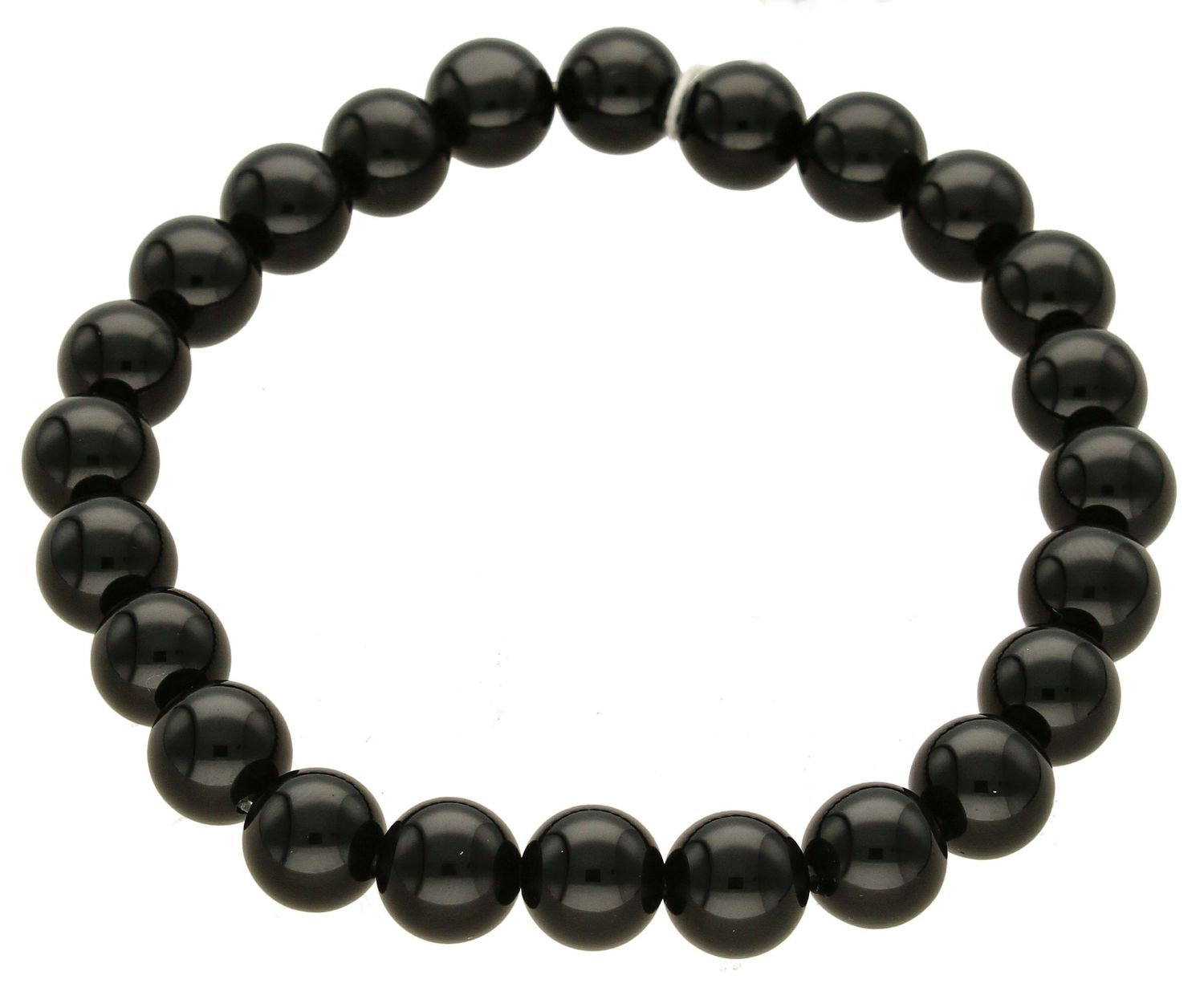Bransoletka damska koraliki Okrągłe Onyksy DIA-BRA-5634-INNE. Bransoletka czarna. Bransoletka z koralików. Bransoletka z kamienia naturalnego Onyks (2).jpg