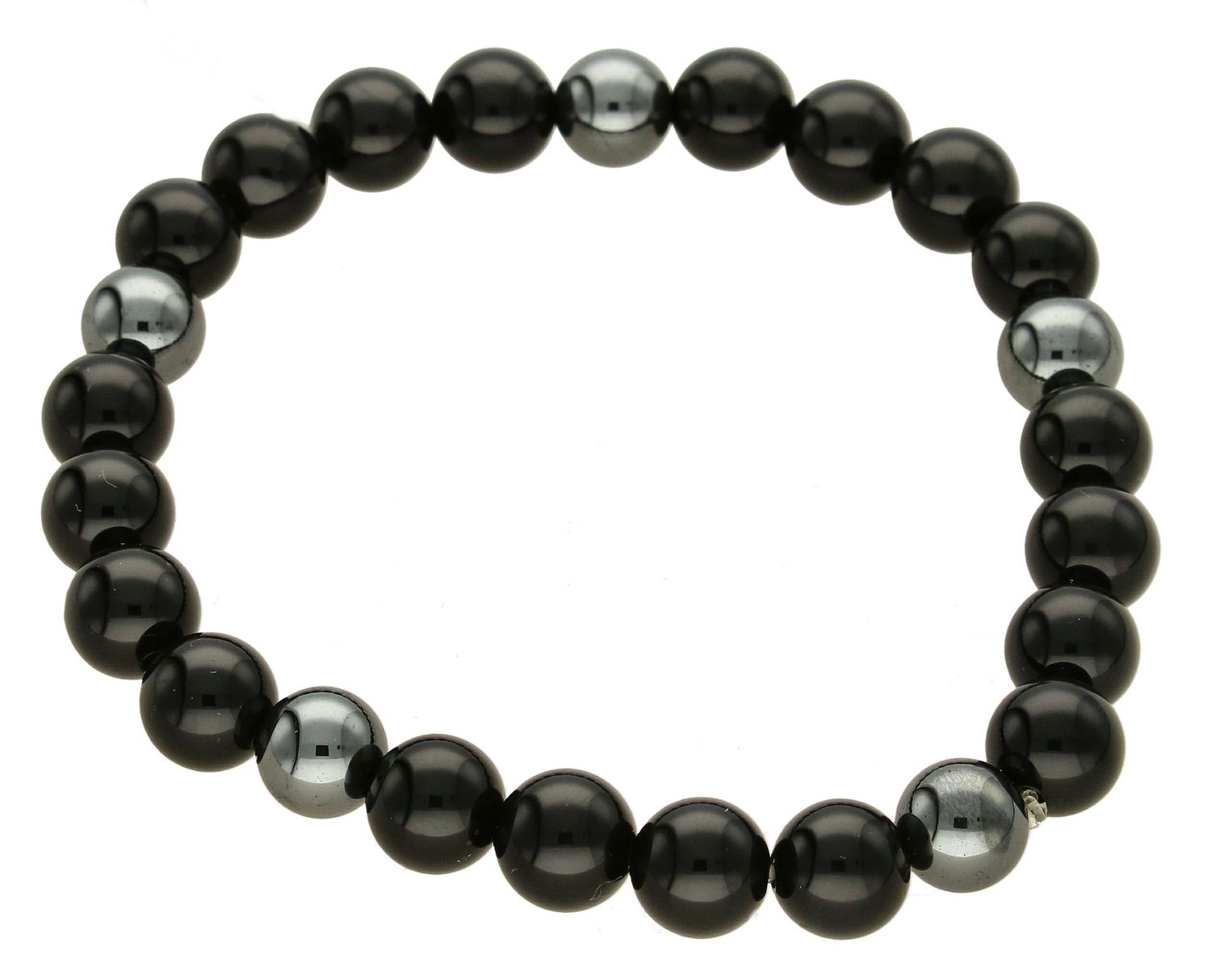 Bransoletka damska koraliki Onyks DIA-BRA-5635-INNE. Bransoletka na gumce. Bransoletka z Onyksem. Bransoletka z kamieniem naturalnym (2).jpg