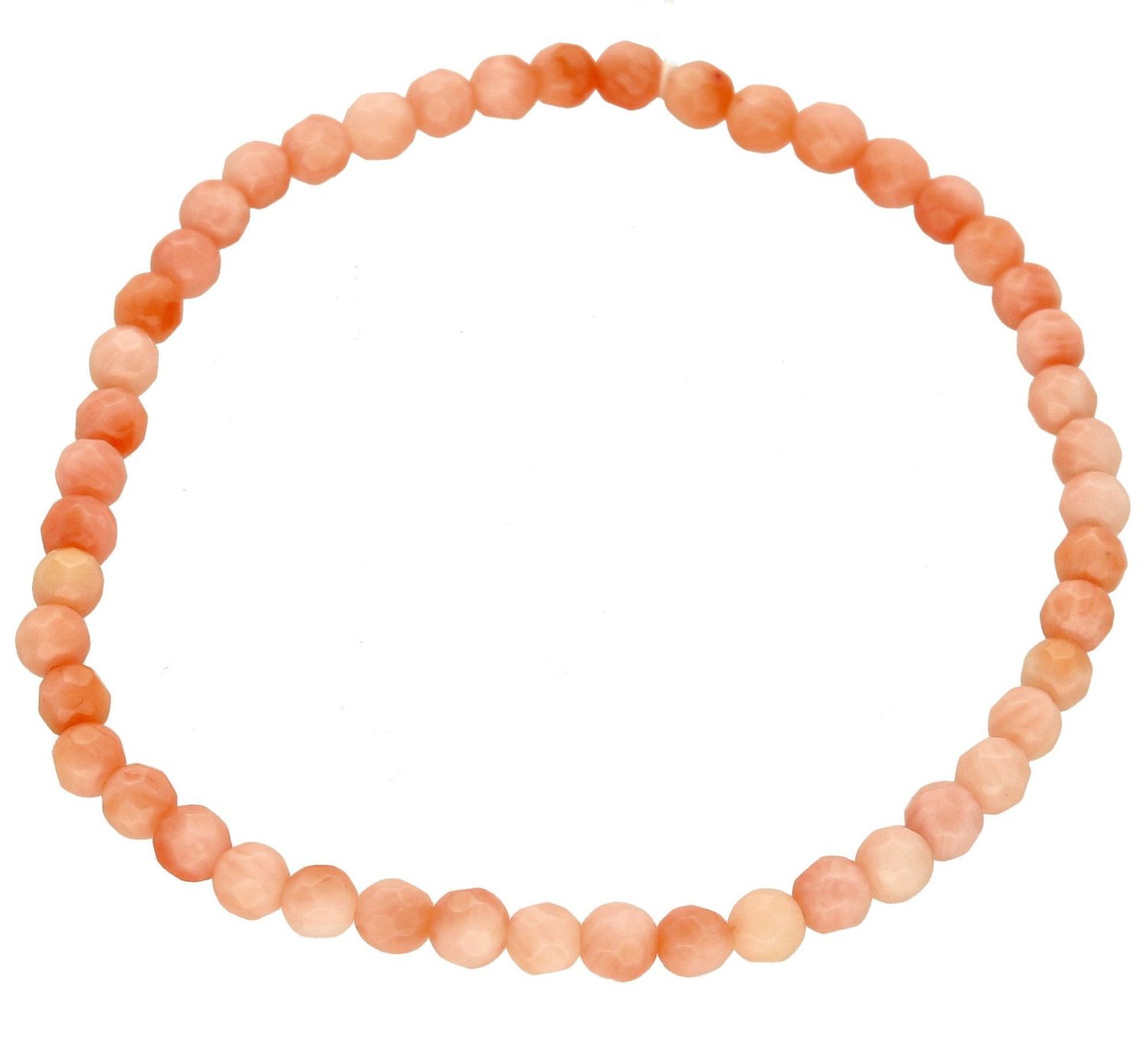 Bransoletka damska Różowe koraliki DIA-BRA-5636-INNE. Bransoletka damska koraliki na gumce. Różowa bransoletka z koralików. Bransoletka damska na każdą okazje (2).jpg