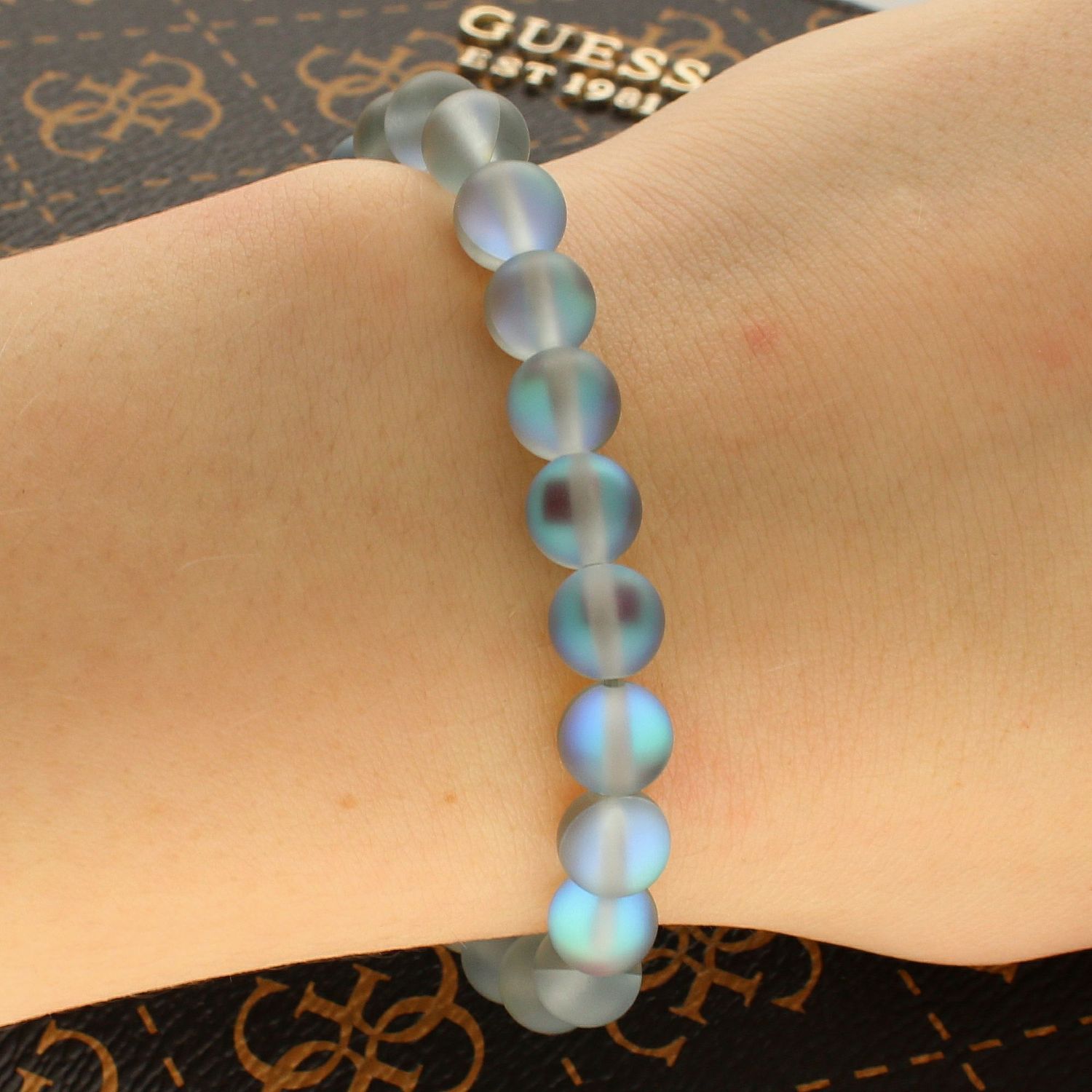 Bransoletka damska koraliki Kwarc tęczowy DIA-BRA-5654-INNE. Bransoletka damska koraliki. Bransoletka z kamieniem naturalnym. Bransoletka z kamieniem Kwarc Tęczowy. Oryginalny pomysł na prezent (2).jpg