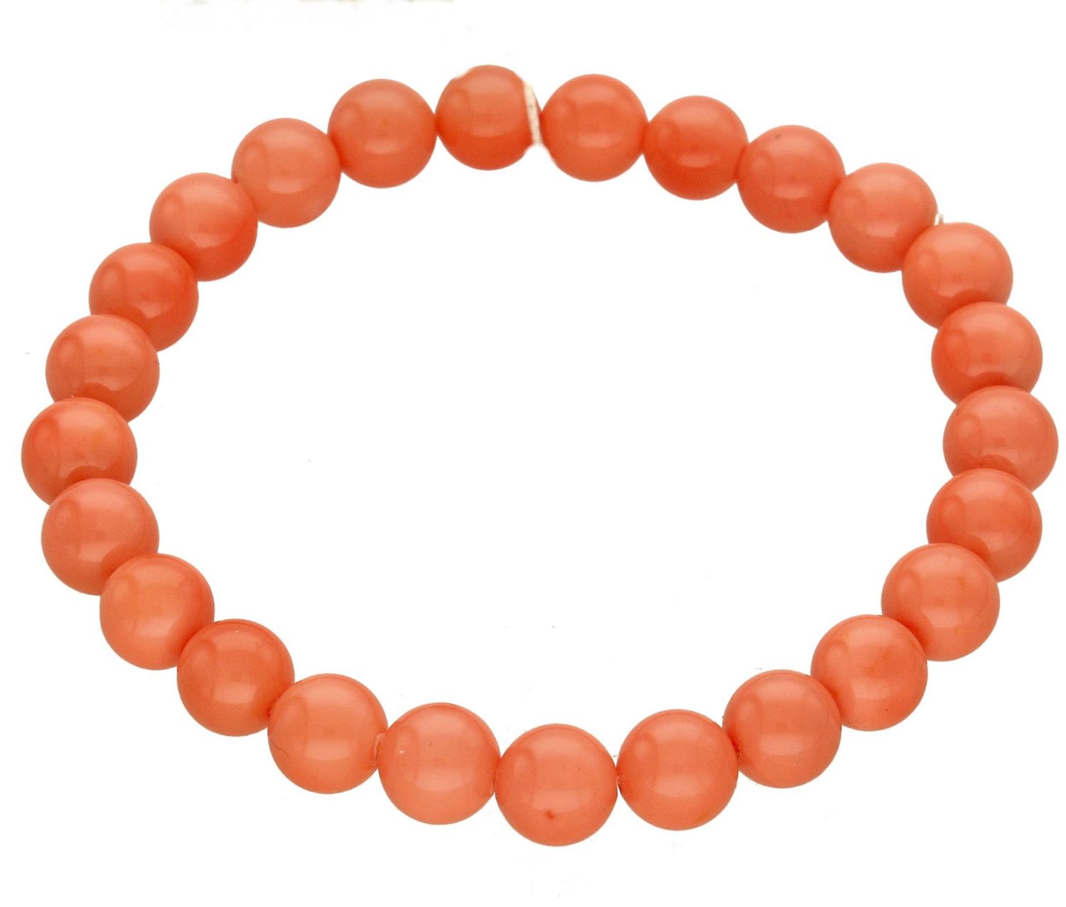 Bransoletka damska koraliki Koral DIA-BRA-5660-INNE. Bransoletka z kamienia naturalnego. Bransoletka z koralem. Bransoletka na gumce. Bransoletka damska. Bransoletka na każdą okazję.  (2).jpg