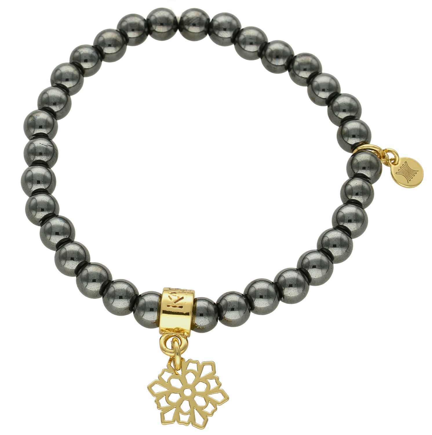 Bransoletka damska na gumce z zawieszką w kształcie kwiatka DIA-BRA-5727-INNE  Bransoletka na gumce to biżuteria cechująca się oryginalnością i wygodą, która zachwyci każdą kobietę. Oryginalny  pomysł na prezent (2).jpg