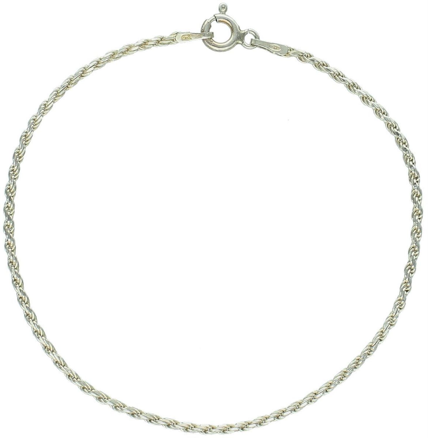 Delikatna bransoletka damska srebrna 925 w formie kordel. Waga 1,80 g, długość 18 cm, szerokość 1 mm. Idealna na codzienny elegancki dodatek.1.jpg