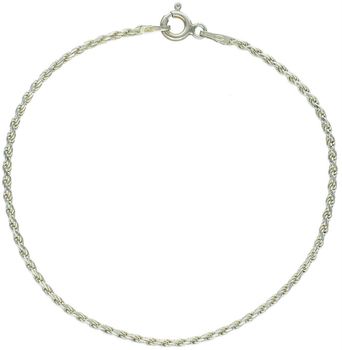 Delikatna bransoletka damska srebrna 925 w formie kordel. Waga 1,80 g, długość 18 cm, szerokość 1 mm. Idealna na codzienny elegancki dodatek.1.jpg