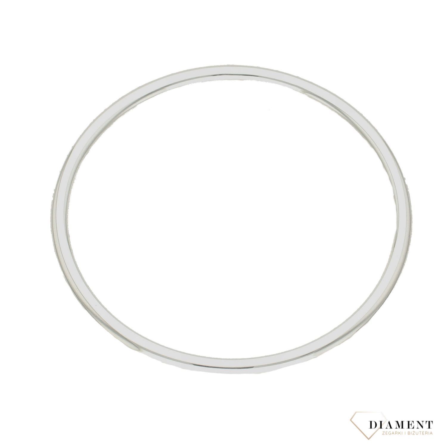 Srebrna bransoletka sztywna o gładkiej powierzchni DIA-BRA-5850-925. Bransoletka srebrna sztywna. Bransoletka sztywna klasyczna. Bransoletka damska sztywna. Bransoletka srebrna na każdą okazję. Bransoletka  (1).jpg