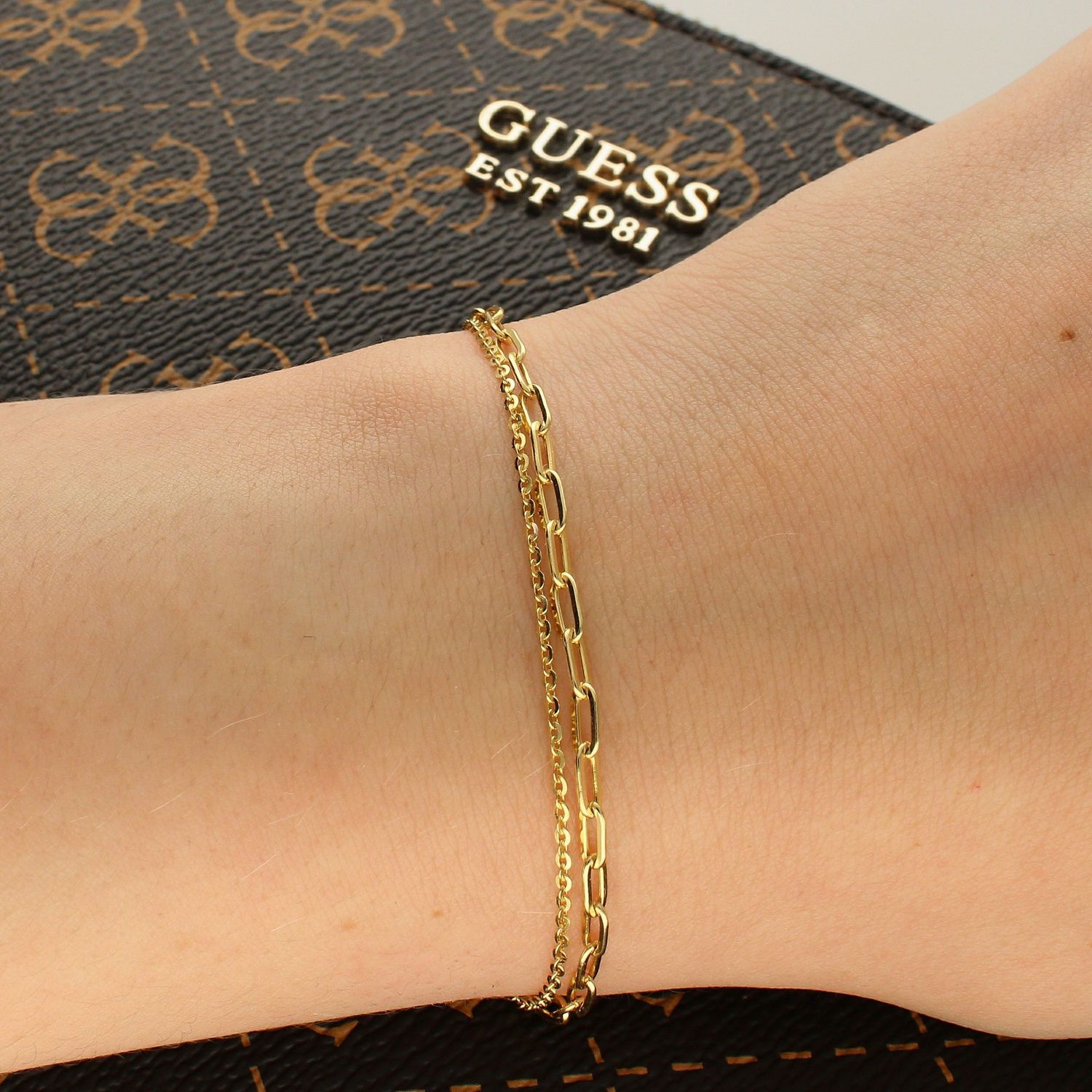 Bransoletka pozłacana  Spinaczowy splot  925 DIA-BRA-5957-925. Bransoletka wykonana z najwyższej próby srebra w pozłoceniu żółtego złota o nowoczesnym i oryginalnym sploci (2).jpg