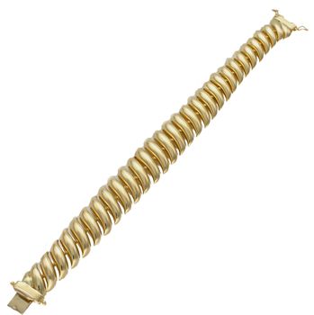 Złota bransoletka 585 o nowoczesnym wzorze DIA-BRA-6193-585.  Złota bransoletka damska. Złota bransoletka nowoczesna. Złota bransoletka klasyczna. Złota bransoletka idealna dla kobiety. Złota bransoletka  (1).jpg