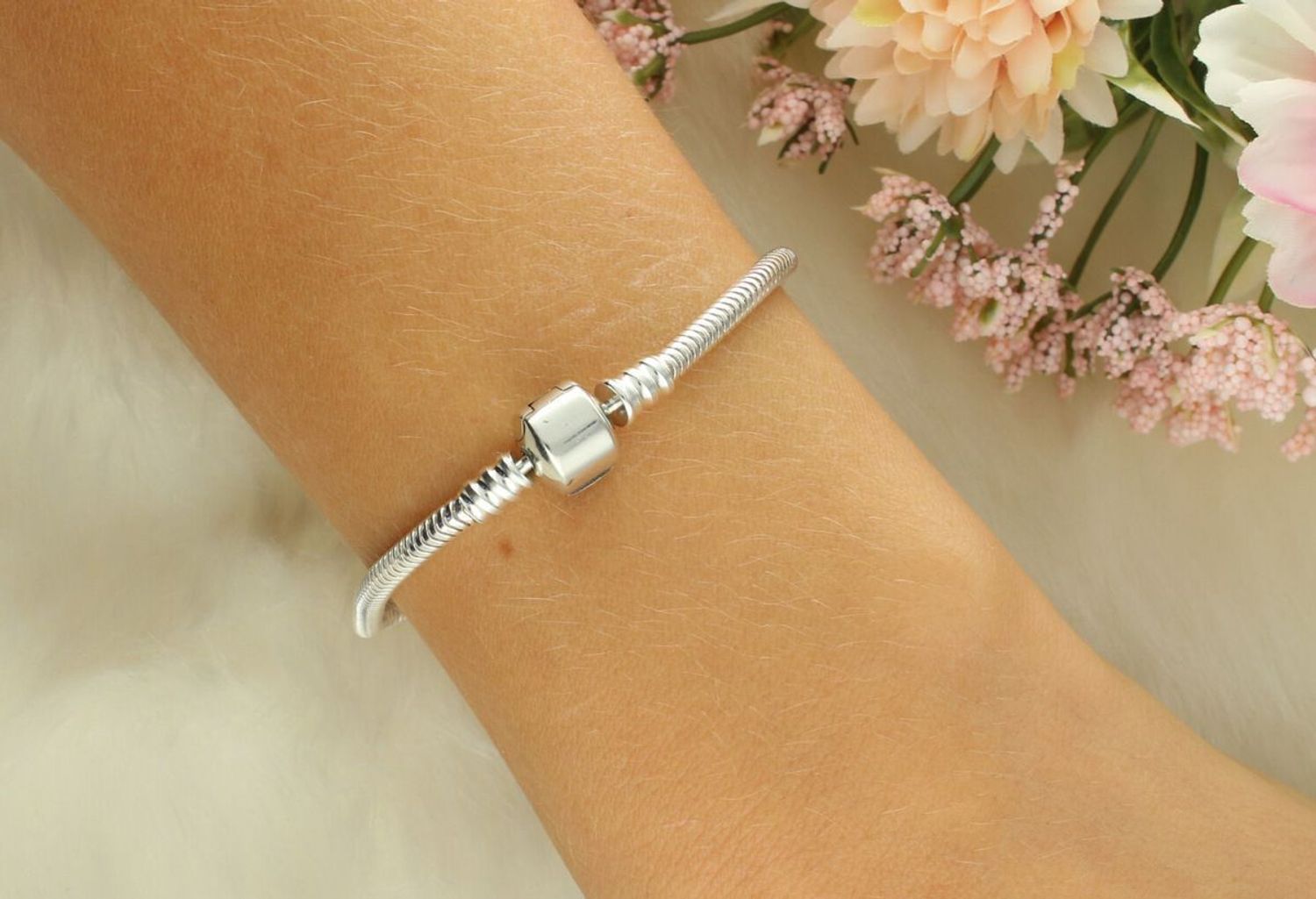 Srebrna bransoletka damska do charmsów modułowa DIA-BRA-6340-925. Bransoletka srebrna damska. Bransoletka srebrna idealna do charmsów. Bransoletka do charmsów, zawieszek. Bransoletka jako baza. Bransoletka  (1).jpg