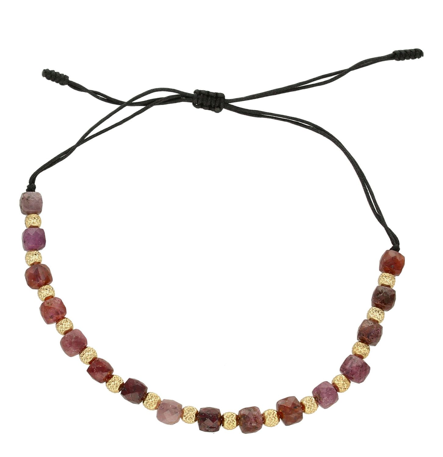 Bransoletka na sznureczku ze złotem i Rubinem DIA-BRA-6483-585.  Bransoletka z rubinem. Bransoletka złota na sznurku. Bransoletk.jpg