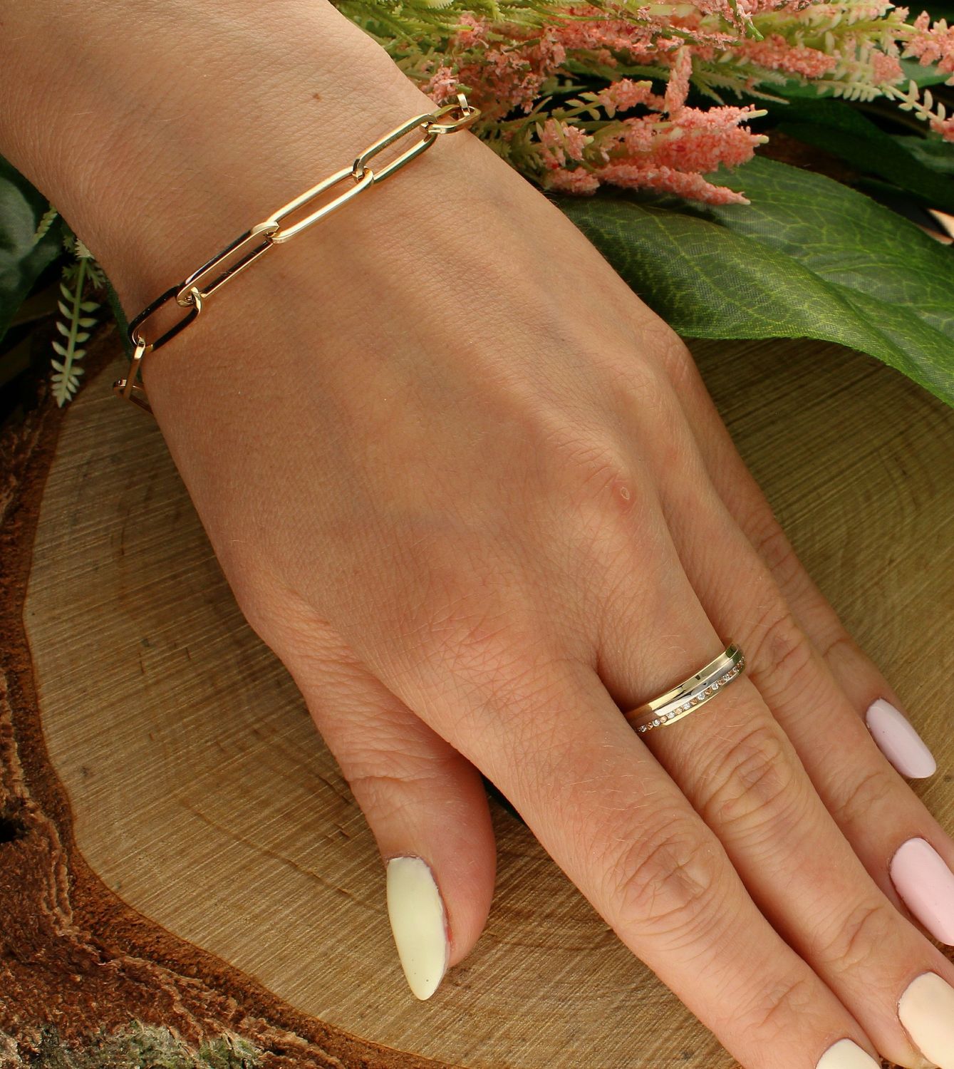 Bransoletka złota 585 podłużne łączone oczka DIA-BRA-6538-585. Bransoletka damska złota. Bransoletka klasyczna złota. Bransoletka złota elegancka. Złota bransoletka duże oczka. Złota bransoletka na każdą okazję. Idealna złota  (1).jpg