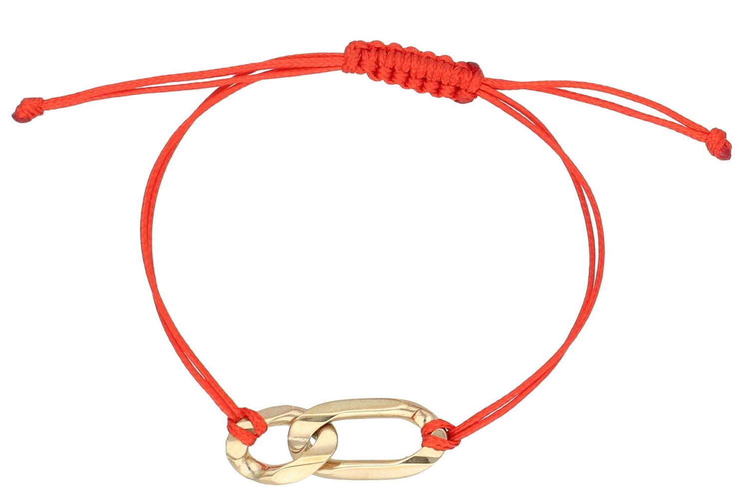 Bransoletka celebrytka sznureczek czerwony pr 333, DIA-BRA-7402-333 Bransoleta złota z czerwonym sznurkiem to bardzo modny, nowoczesny akcent dla kobiet lubiących podkreślać swoją indywidualność 1.jpg