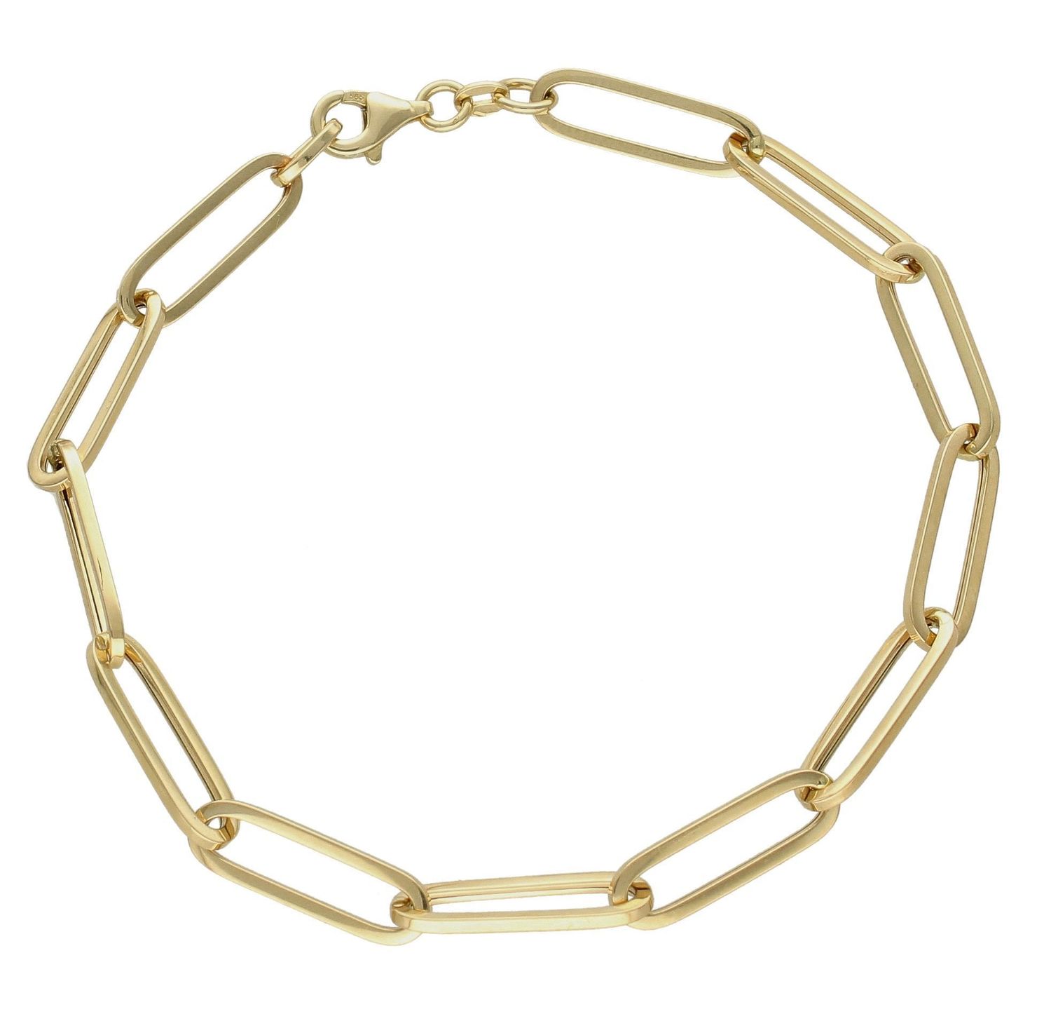 Bransoletka 585 złota duże ogniwka spinaczowe DIA-BRA-7585-585 (1).jpg