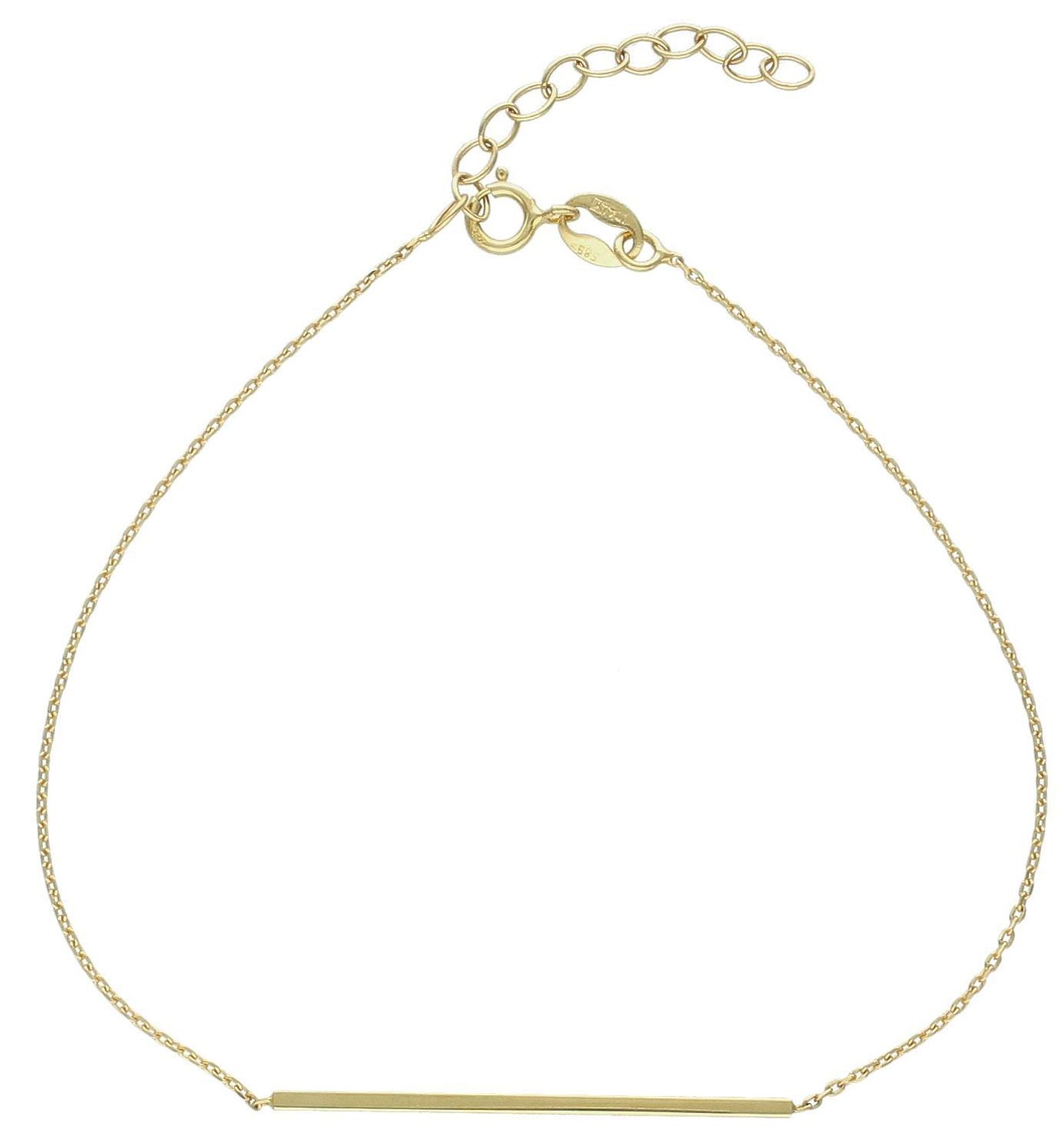 Złota bransoletka 585 patyczek. Złota bransoletka wykonana z najwyższej jakości złota, próba 585. Drobna bransoletka niezwykle delikatnie prezentują się na kobiecym nadgarstku1.jpg