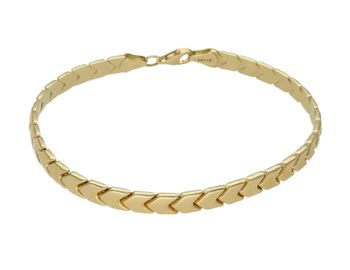Złota damska bransoletka 585 o modnym splocie DIA-BRA-8580-585. Idealna na prezent dla każdej kobiety. Elegancka bransoleta zapinana jest na wodważnyc (2).jpg