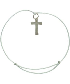 Bransoletka z krzyżykiem ze srebra 925 na sznurku – subtelna, regulowanad.jpg