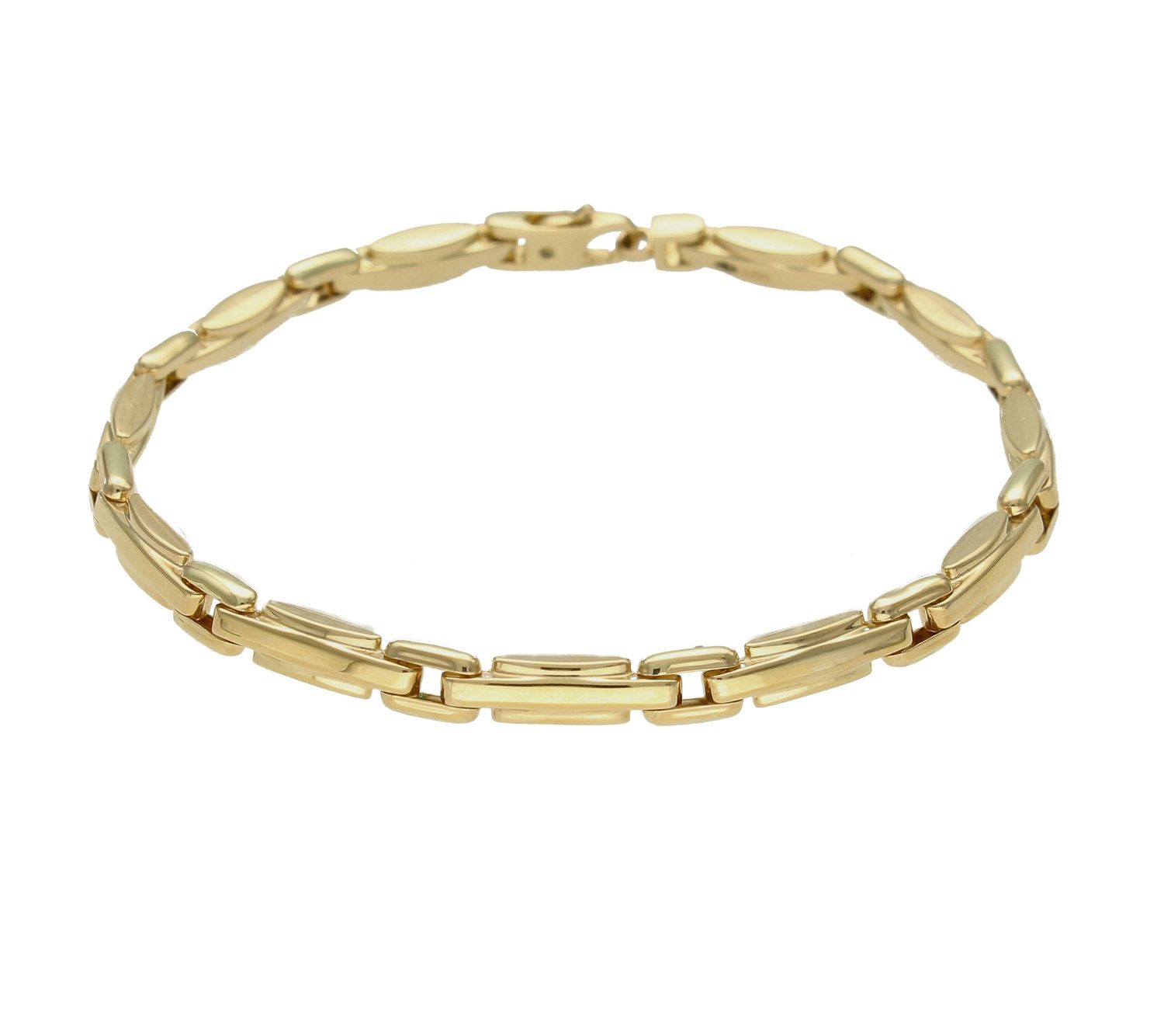 Złota damska bransoletka  585 o splocie  wąskich ogniwek DIA-BRA-9791-585.jpg