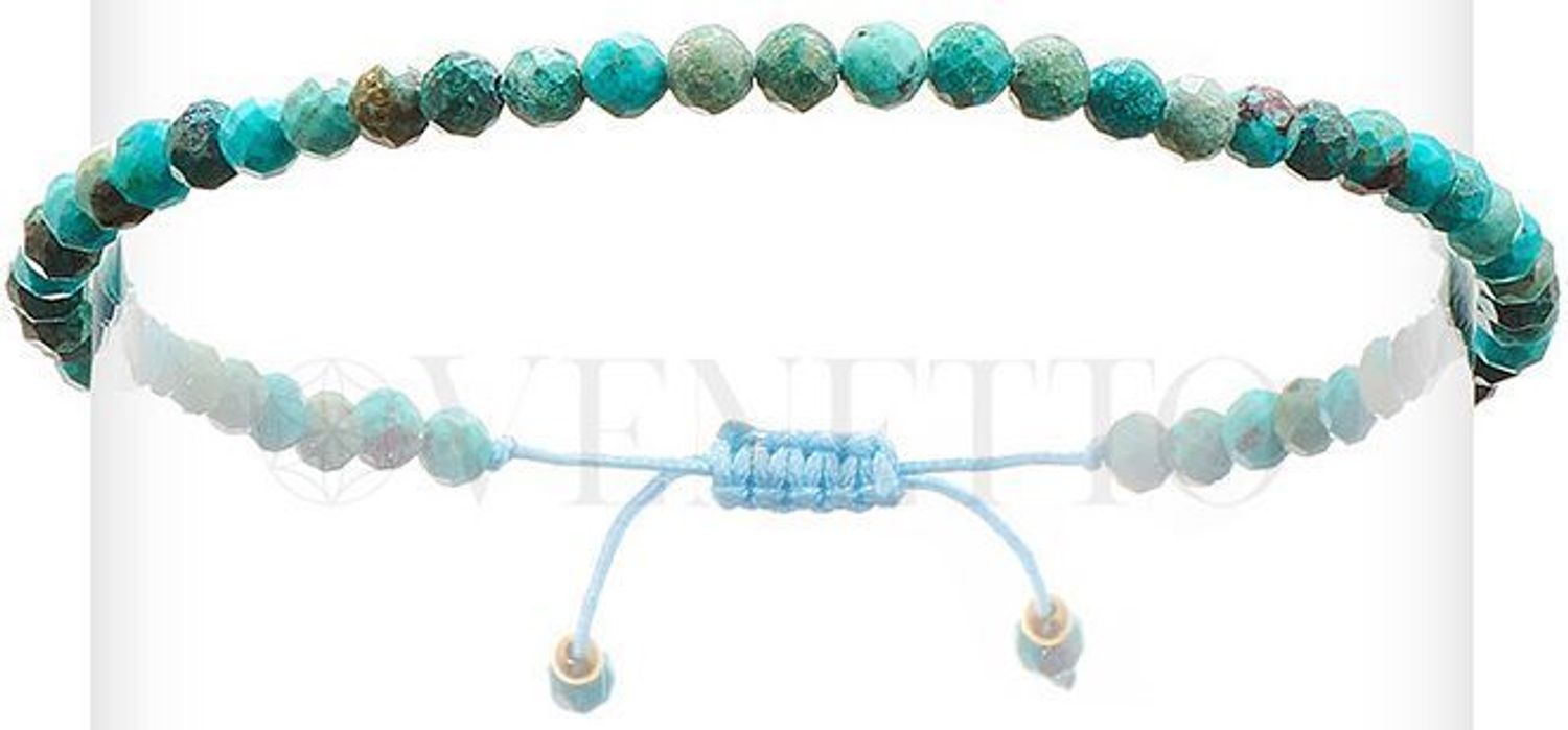 Bransoletka damska z naturalnymi turkusami na turkusowym sznureczku. Lekka, regulowana i stylowa. Idealna do letnich stylizacji i jako biżuteria na co dzień.1.jpg
