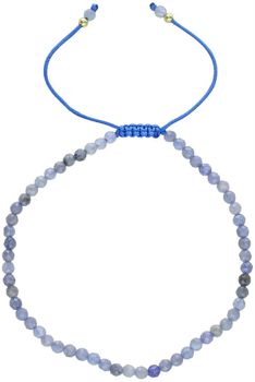 Bransoletka damska stalowa na sznureczku z tanzanitem – DIA-BRA-AB1783346-STAL ..,.jpg