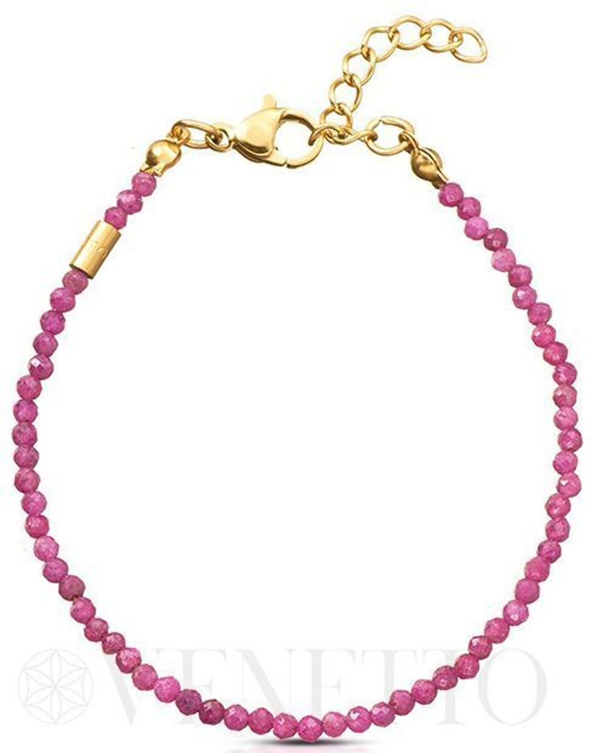 Bransoletka damska ze stali szlachetnej z naturalnym rubinem. Subtelna i elegancka biżuteria z przesłaniem – idealna na prezent i do codziennego noszenia.1.jpg