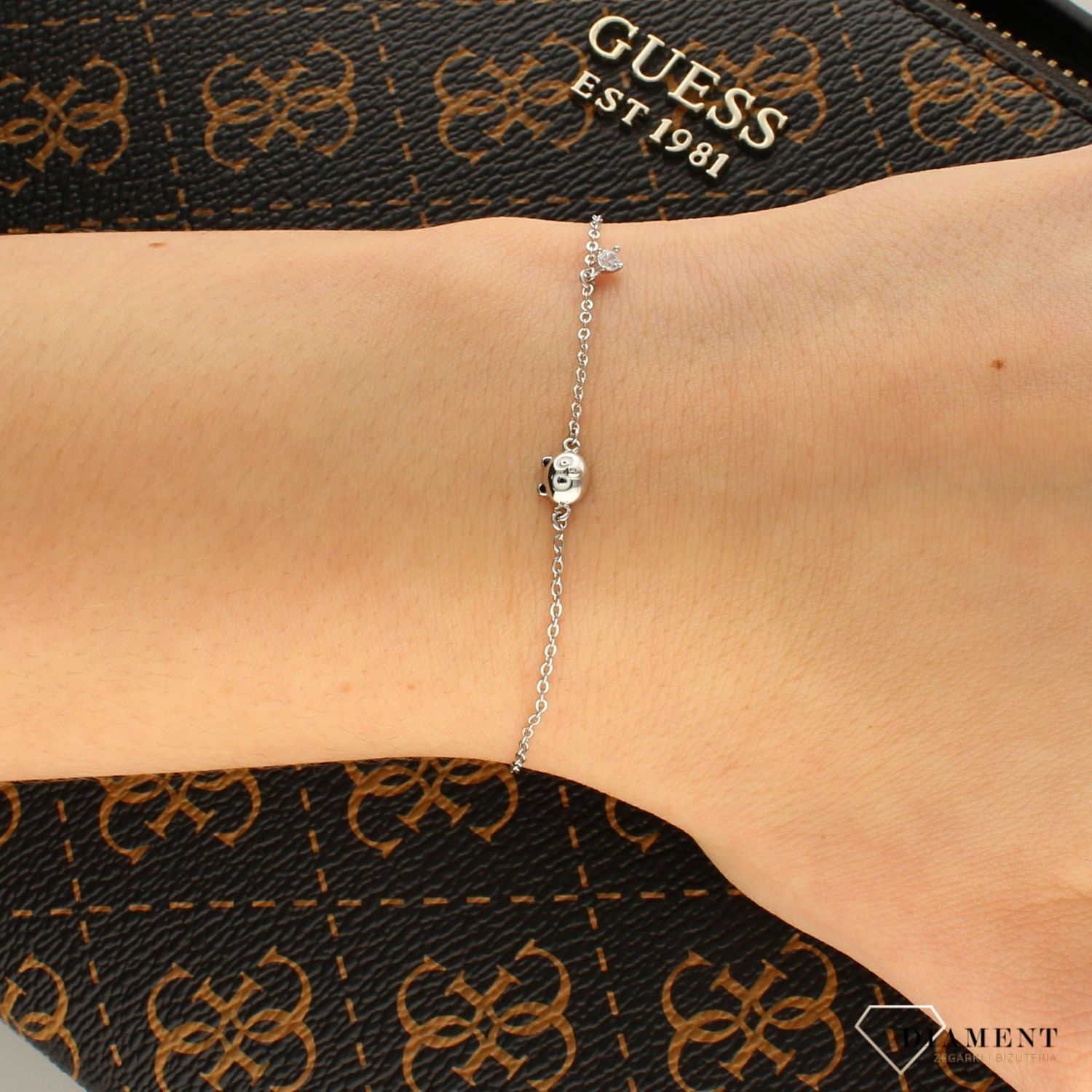 Srebrna bransoletka dla dziewczynki miś z cyrkonią DIA-BRA-APARTI30-925.jpg