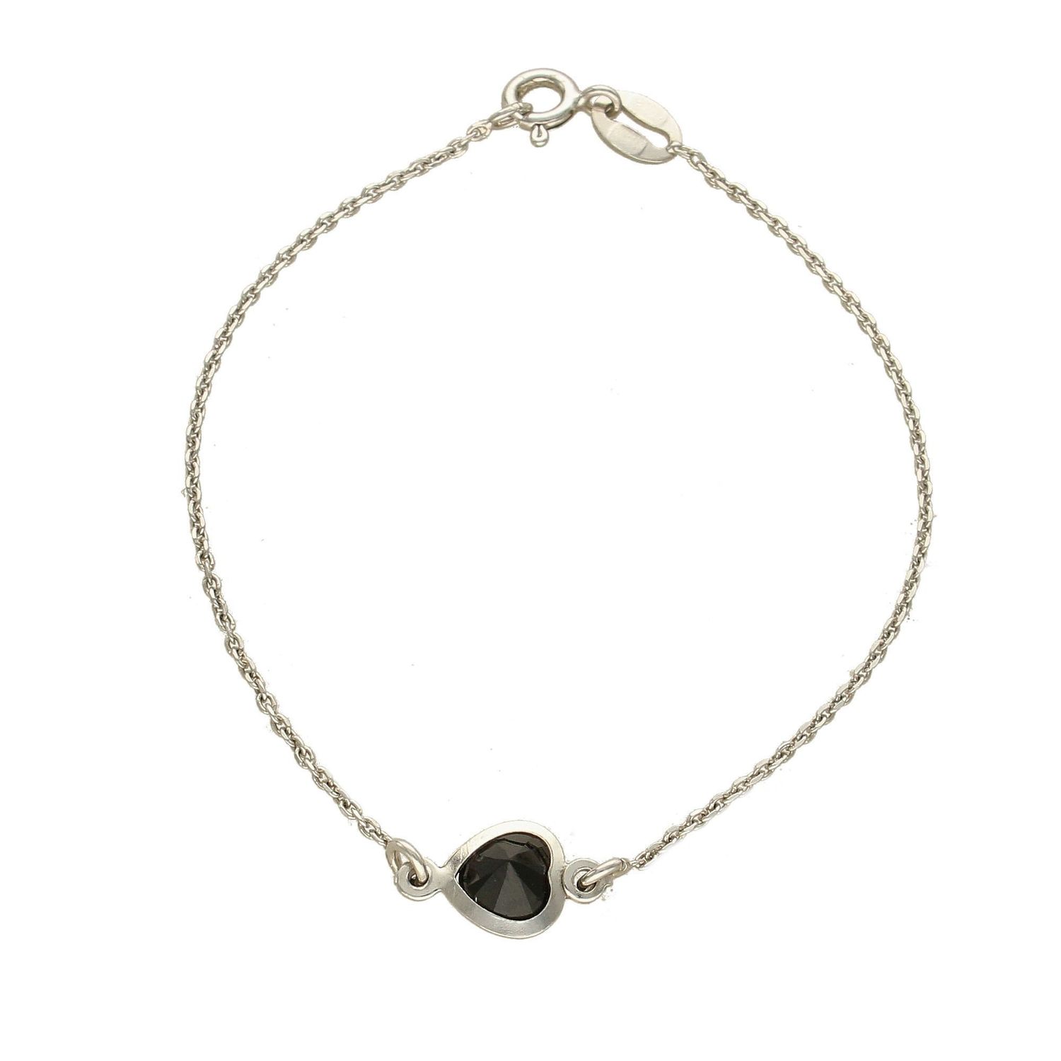 Srebrna bransoletka 925 'Czarne serce' DIA-BRA-APARTI4-925.jpg