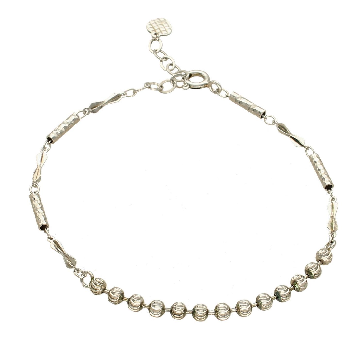 Srebrna bransoletka z grawerowanymi elementami ozdobnymi DIA-BRA-APARTI40-925.jpg