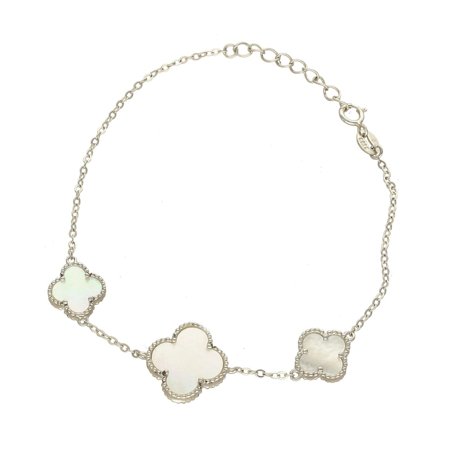 Srebrna bransoletka z trzema zawieszkami z masy perłowej DIA-BRA-APARTI46-925.jpg