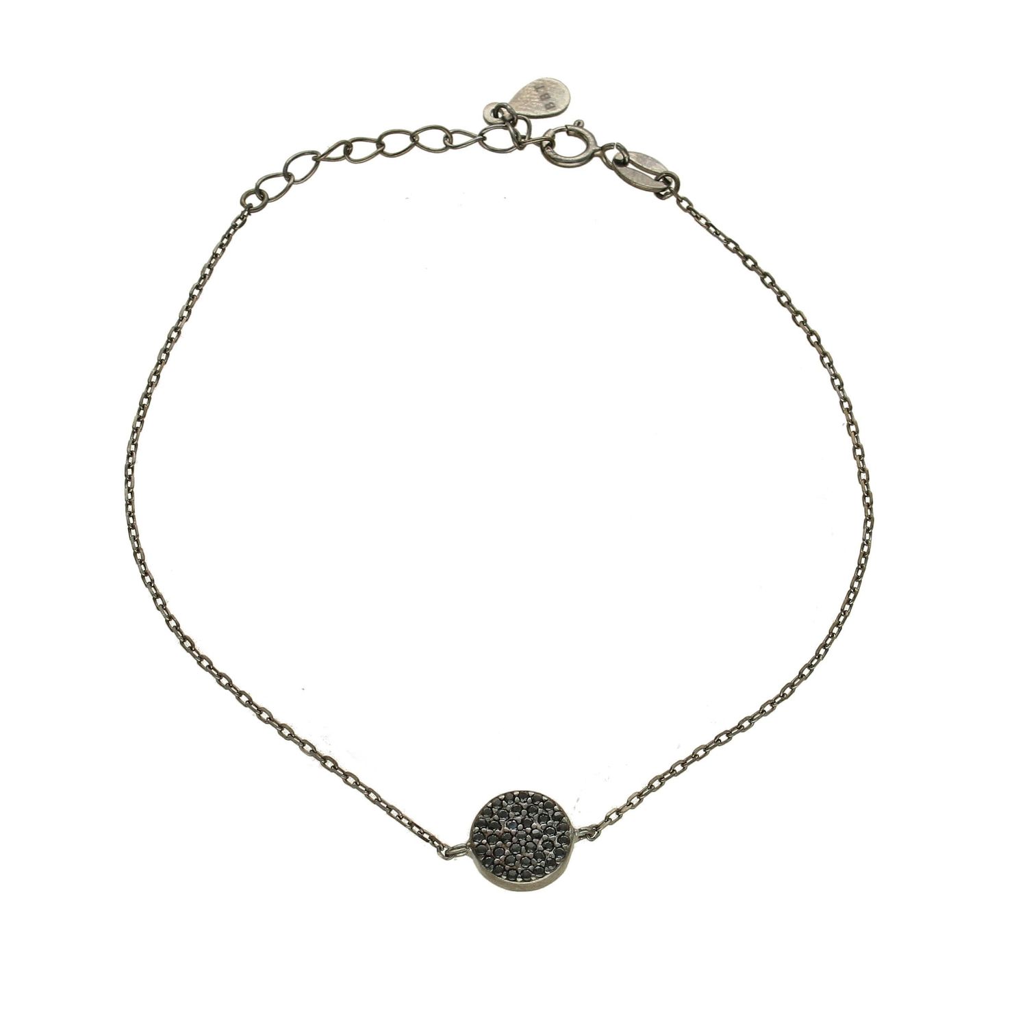 Srebrna bransoletka z kółeczkiem rutenowana DIA-BRA-APARTI47-925.jpg