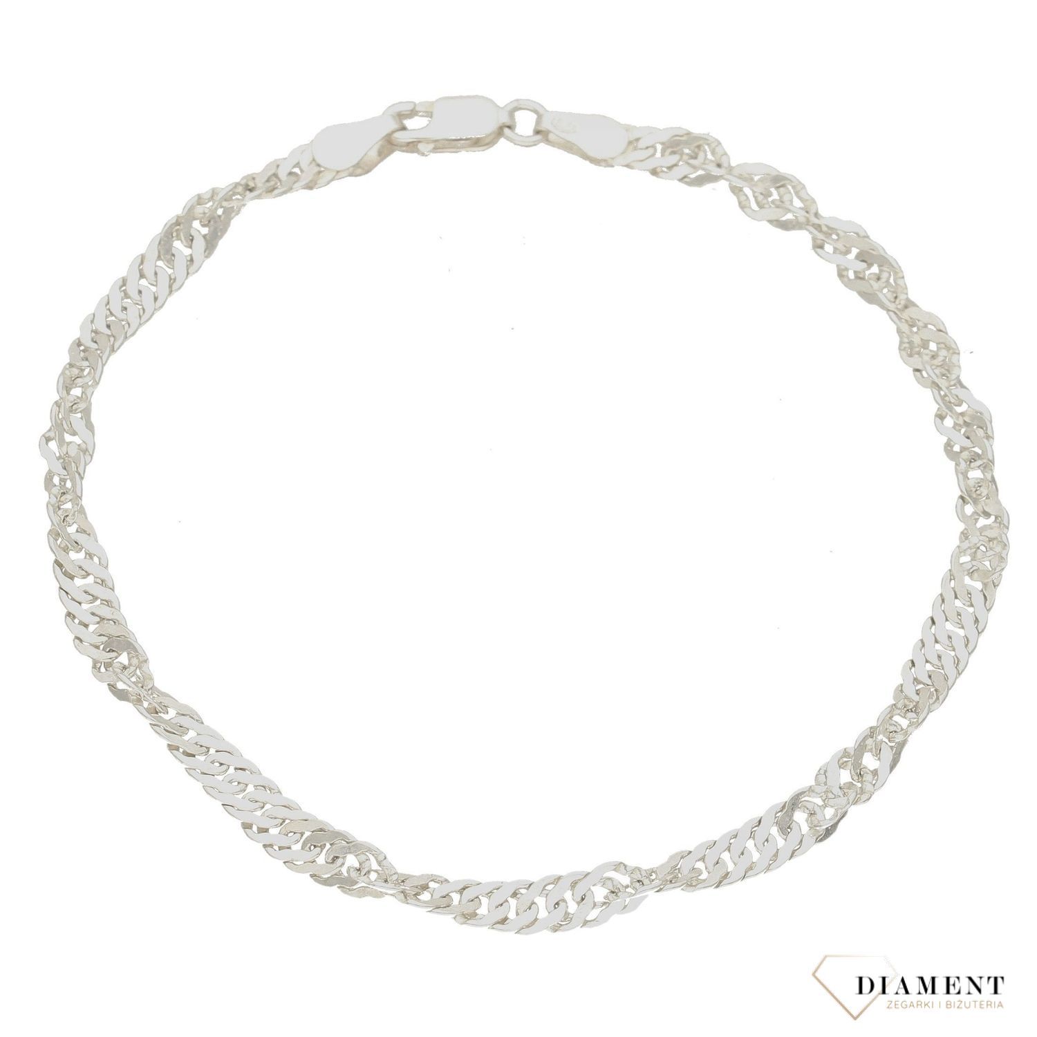 Srebrna bransoletka o splocie singapur DIA-BRA-APARTI99-925. Bransoletka srebrna damska, męska. Bransoletka srebrna uniwersalna. Bransoletka srebrna o splocie singapur. Bransoletka srebrna to idealny pomysł (1).jpg