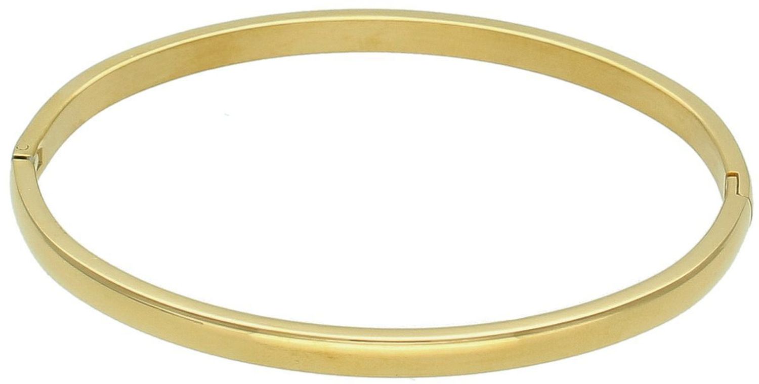 Bransoletka damska stalowa pozłacana owalna 4 mm – zatrzask, 17 cm  DIA-BRA-B1652638-STAL stal.jpg