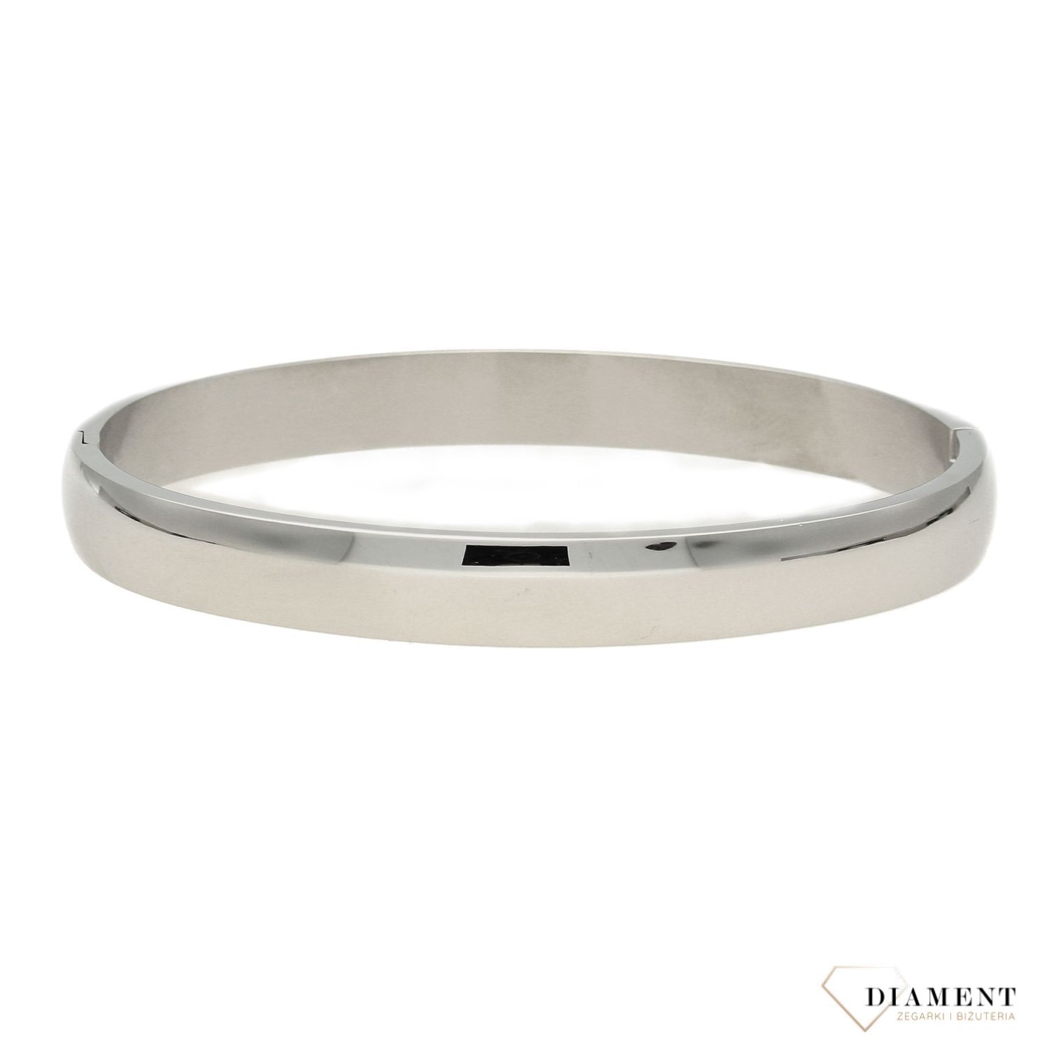 Stalowa bransoletka kółko owal DIA-BRA-B372336-STAL.  Elegancka bransoletka dla każdej kobiety. Doskonała propozycja dla kobiet, które cenią sobie efektowne i zarazem proste dodatki. (2).jpg