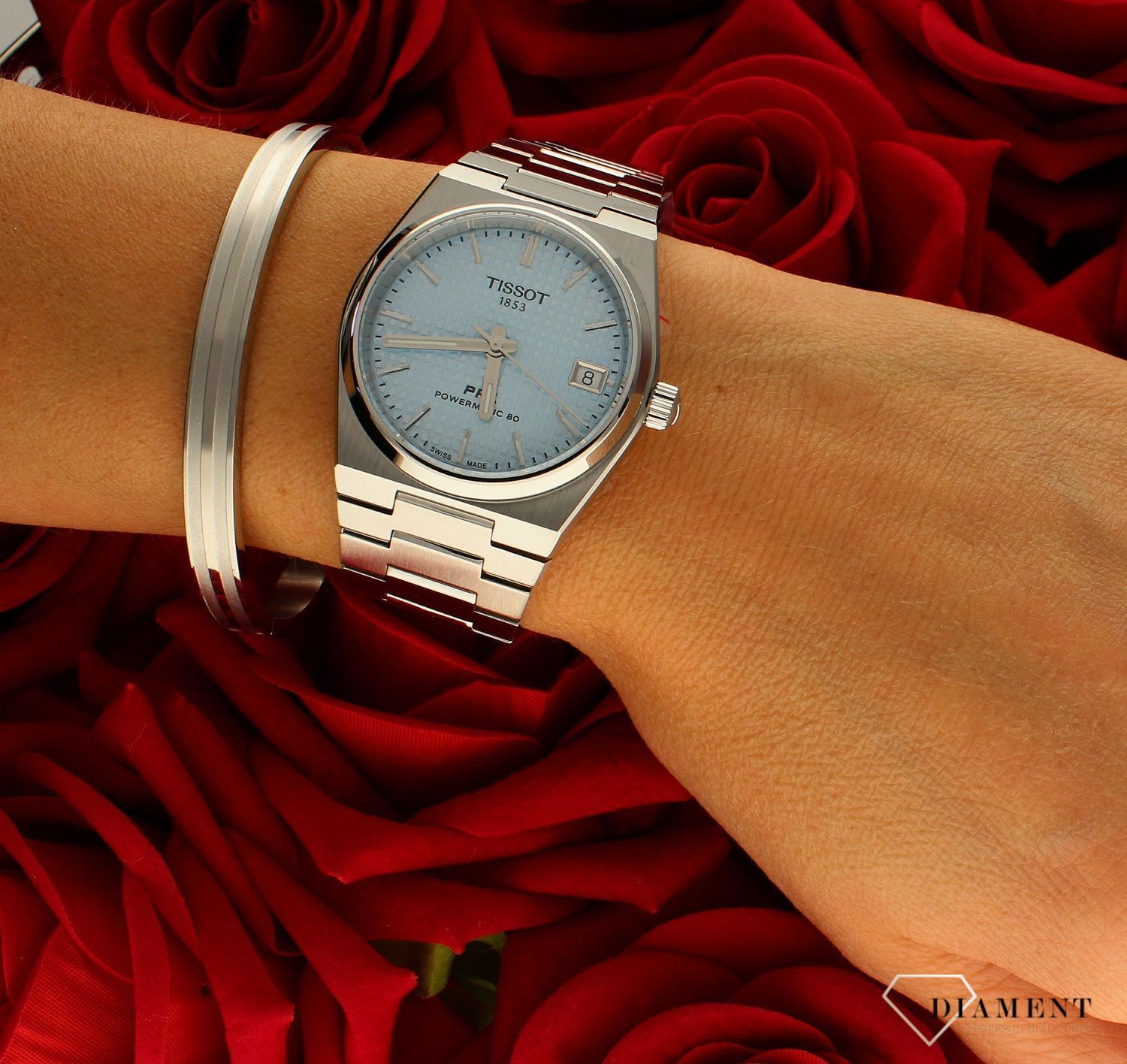 Sztywna bransoletka damska stalowa półmat DIA-BRA-B742336-STAL (2).jpg