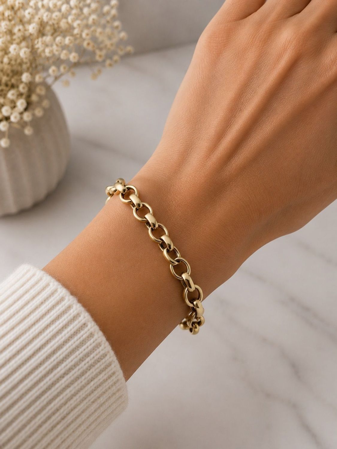 Bransoletka damska DALL’ACQUA GOLD złota 585 – 21 cm złoto.jpg