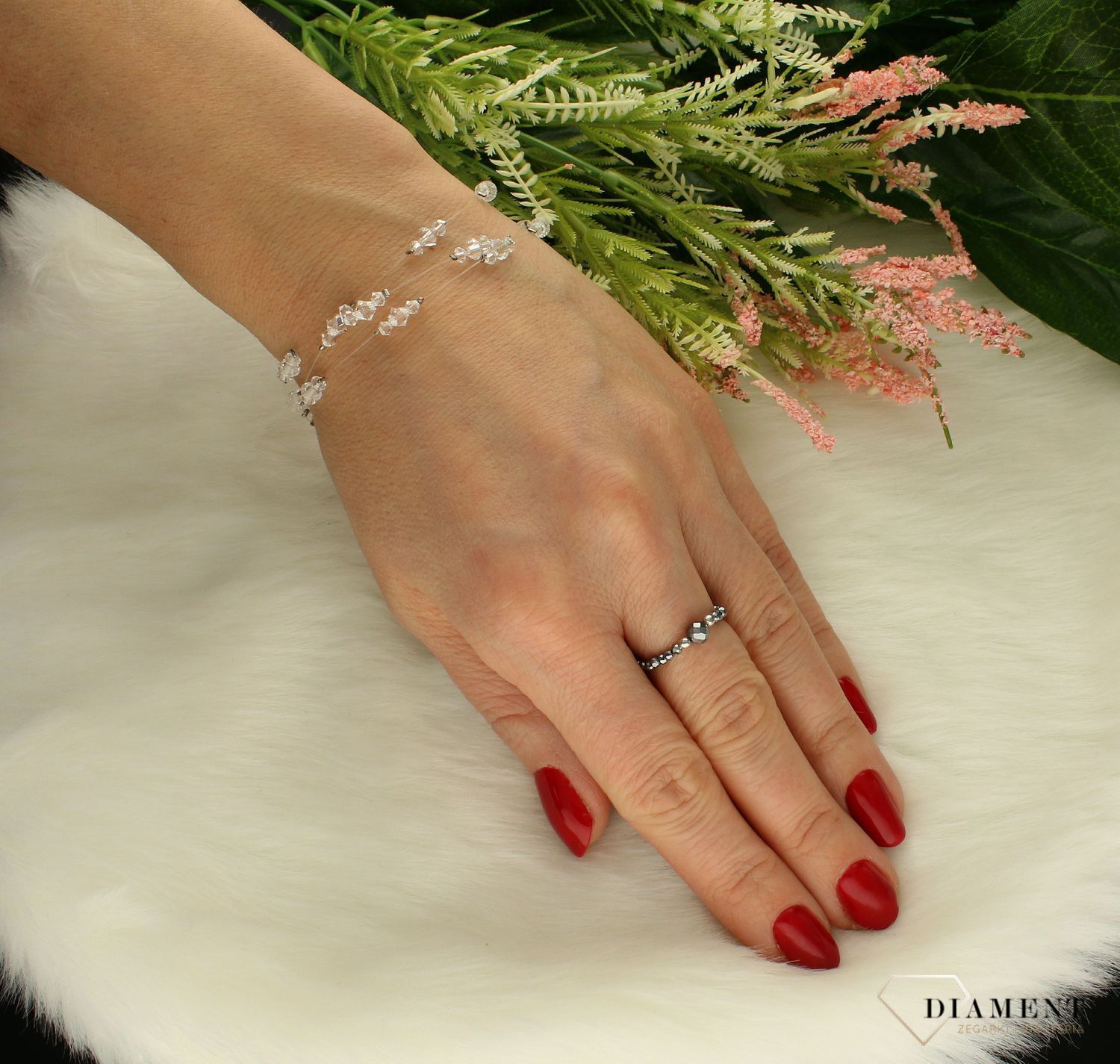 Bransoletka na ślub z kryształkami Swarovskiego DIA-BRA-BR343-925 (2).jpg