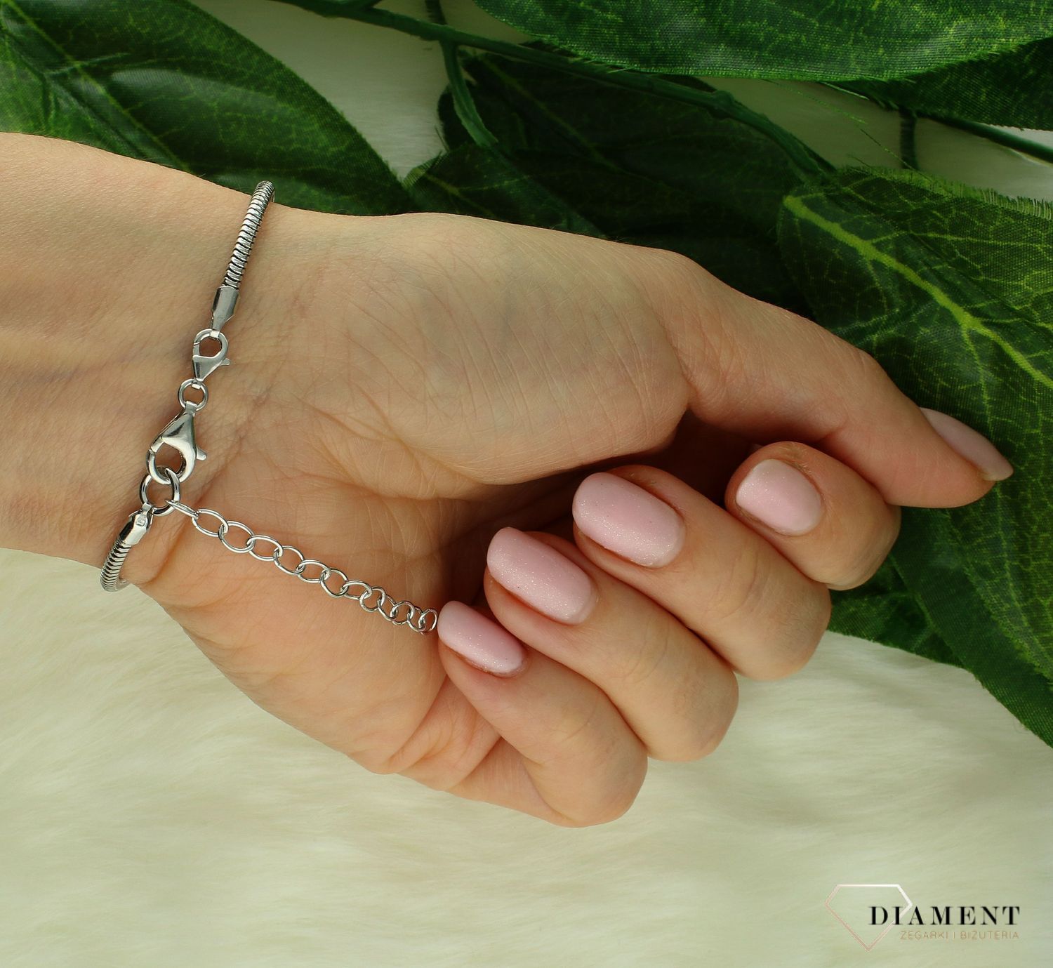 Srebrna bransoletka modułowa do charmsów 925 DIA-BRA-BS91270-925. Srebrna bransoletka damska. Bransoletka srebrna linka. Bransoletka srebrna modułowa. Bransoletka typu Pandora. Bransoletka srebrna do charmsów..jpg