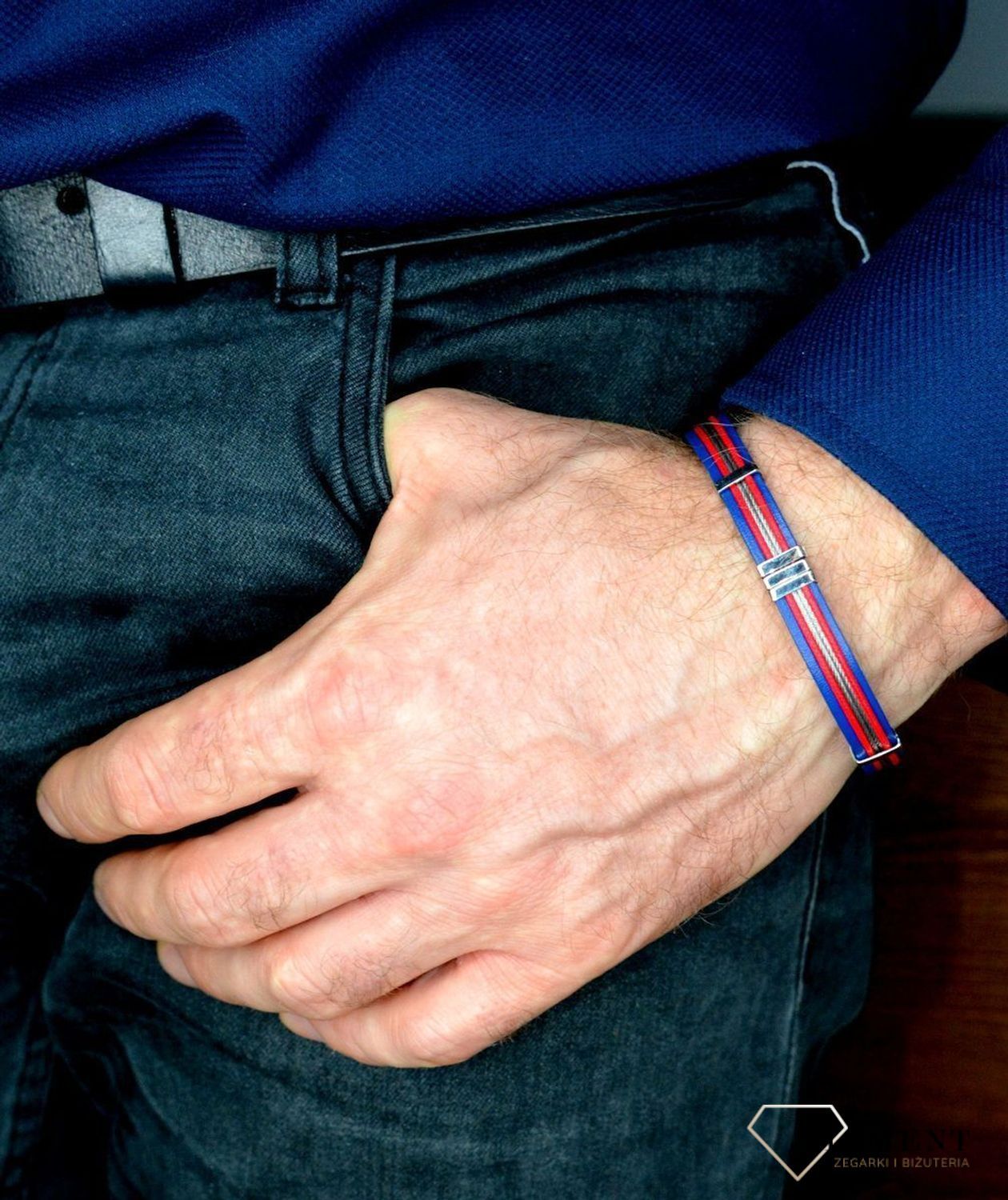 Bransoletka męska skórzana dla mężczyzny 'Wielkomiejski styl' DIA-BRA-BSPAB13622.jpg