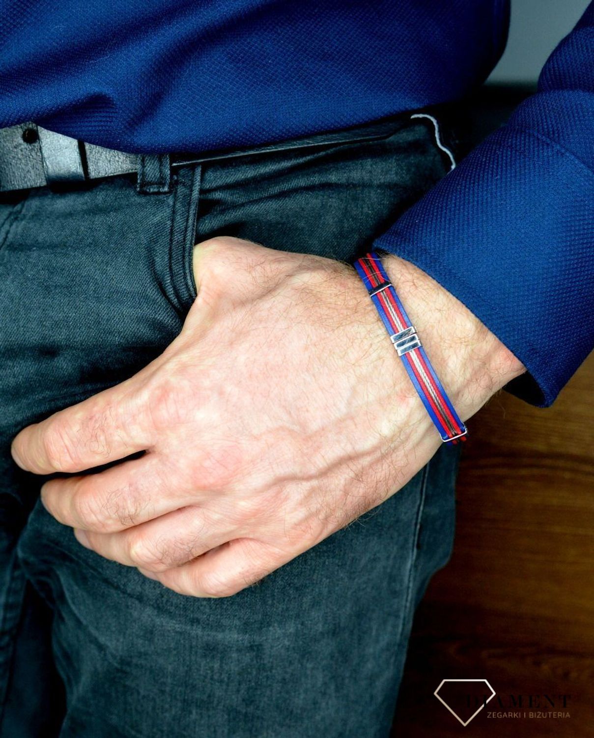 Bransoletka męska skórzana dla mężczyzny 'Wielkomiejski styl' DIA-BRA-BSPAB13622.jpg