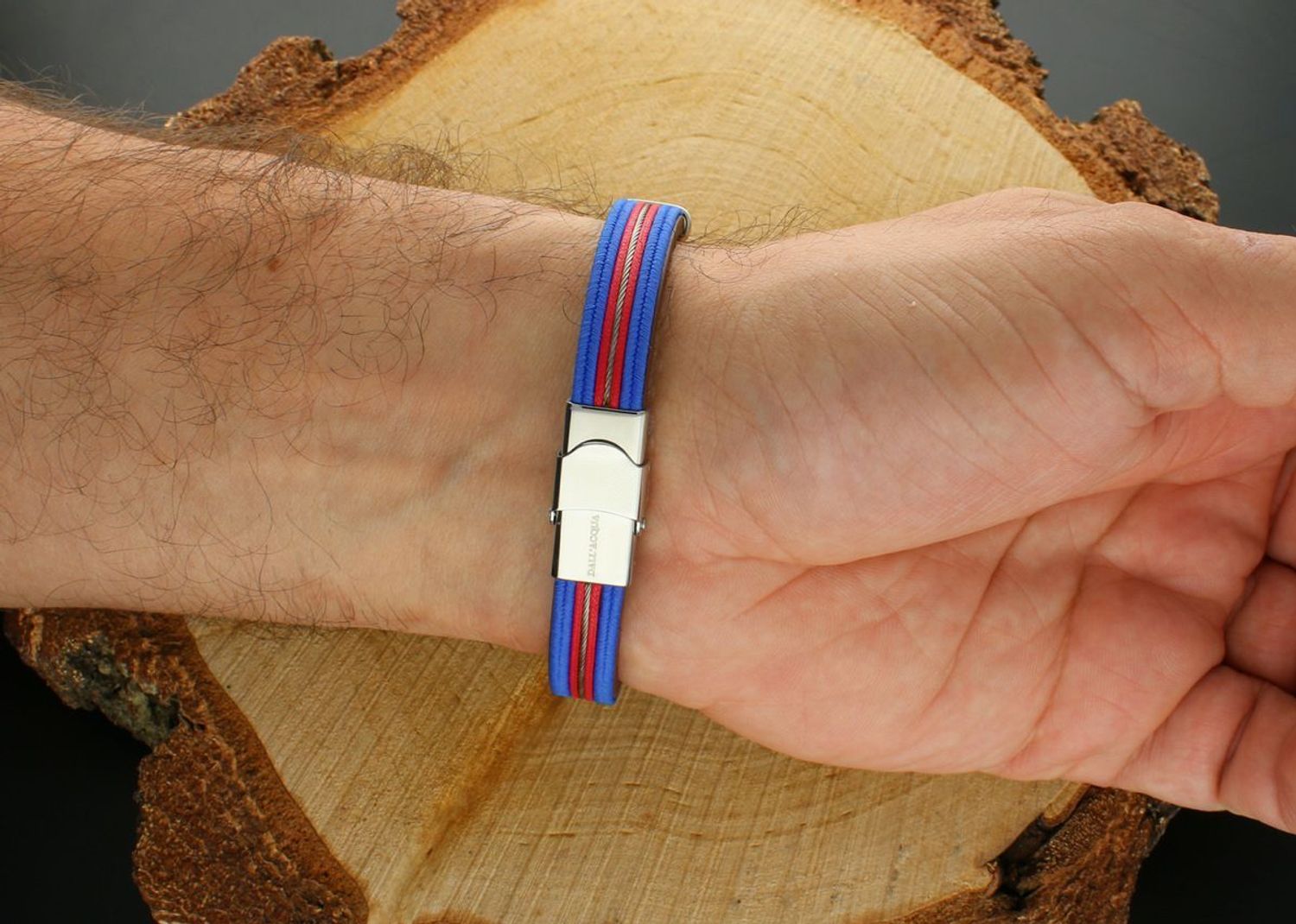 Bransoletka męska ze skóry i stali – DIA-BRA-BSPBA14952.jpg