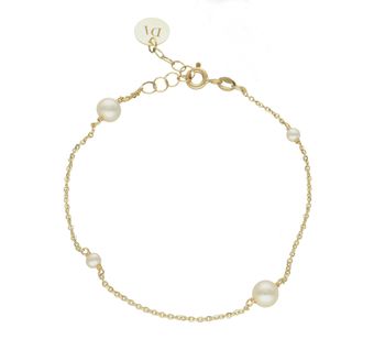 Złota bransoletka damska 585 celebrytka z perłą DIA-BRA-GA.BR0455-585. Bransoletka wykonana z najwyższej jakoś (2).jpg