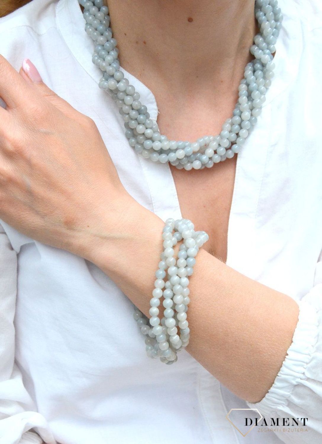 Bransoletka damska kamienie naturalne Jadeit DIA-BRA-JADEIT1-STAL (1).jpg