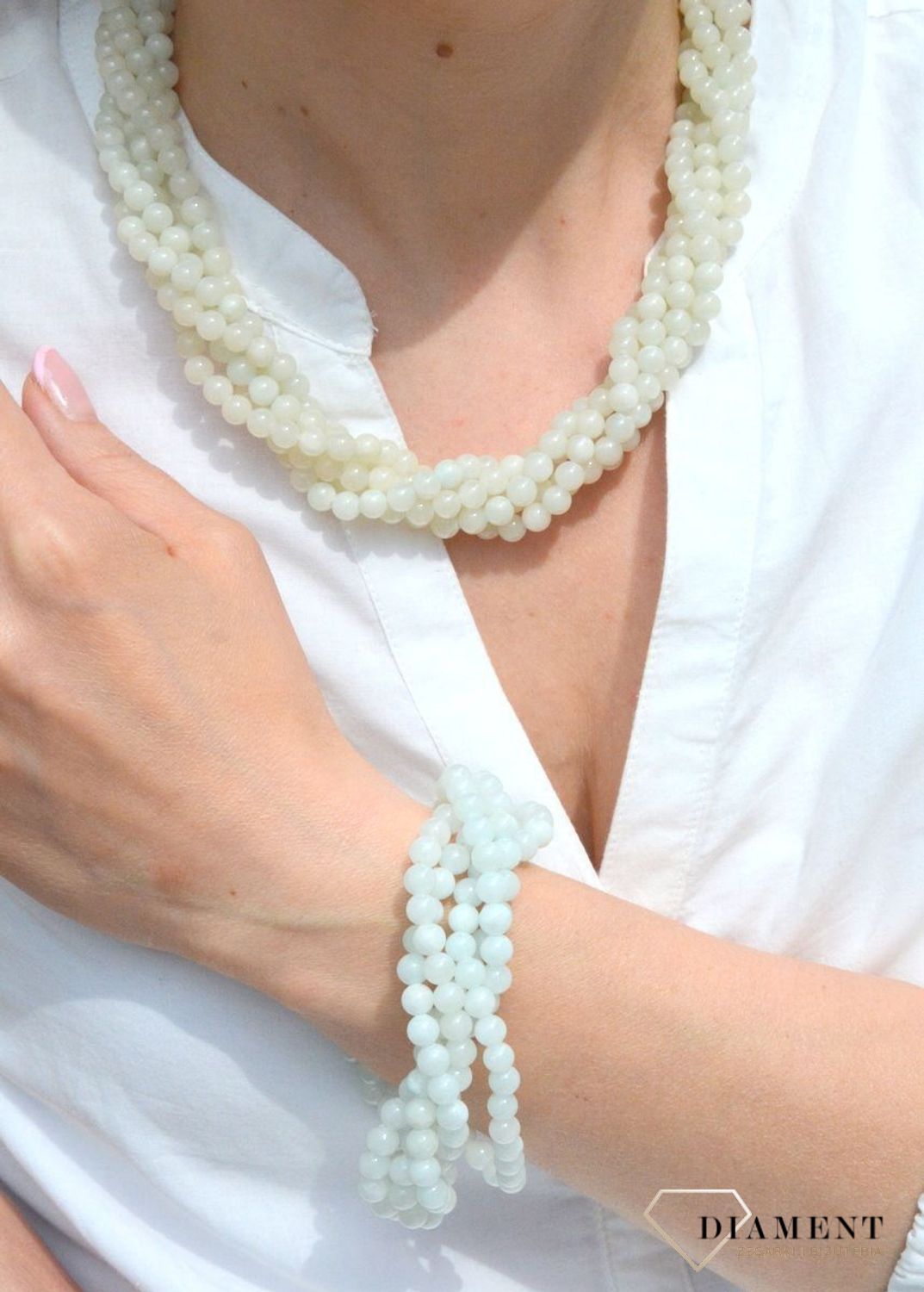 Bransoletka damska kamienie naturalne Jadeit DIA-BRA-JADEIT3-STAL  (1).jpg